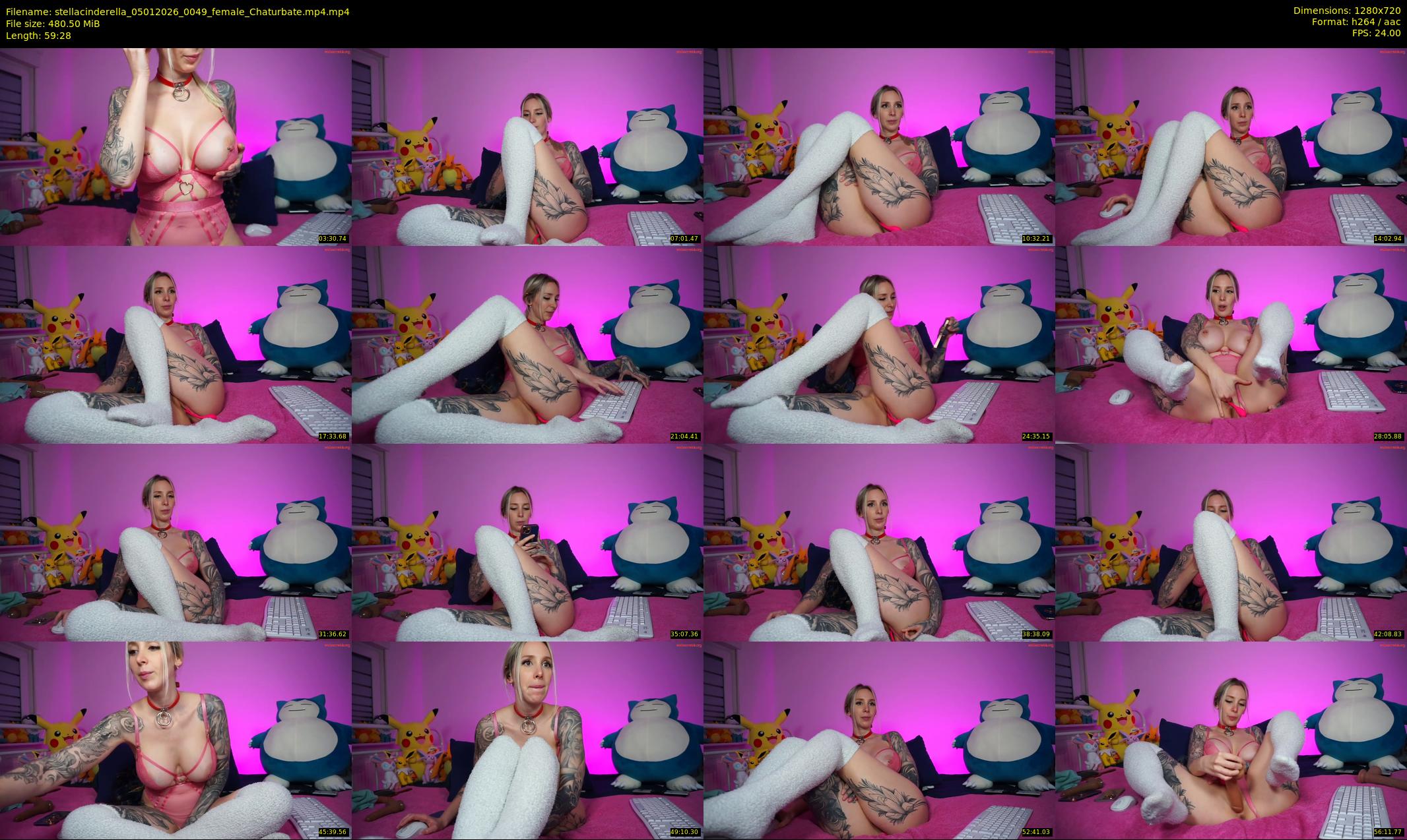 stellacinderella — 60 minute Chaturbate female cam show recording, 720p, Jan 5, 2026