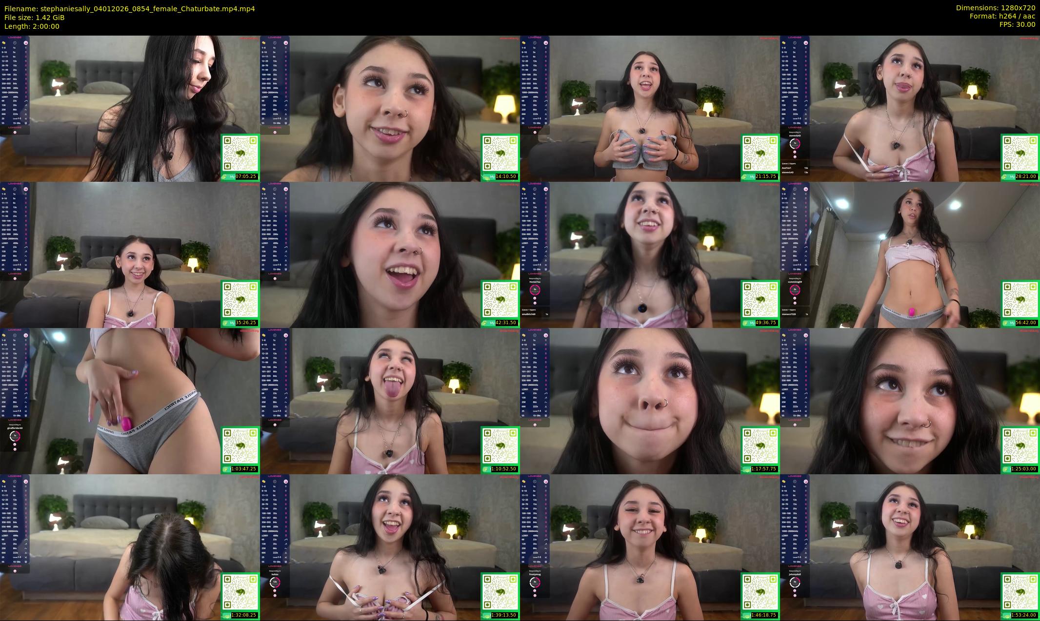 stephaniesally — 120 minute Chaturbate female cam show recording, 720p, Jan 4, 2026