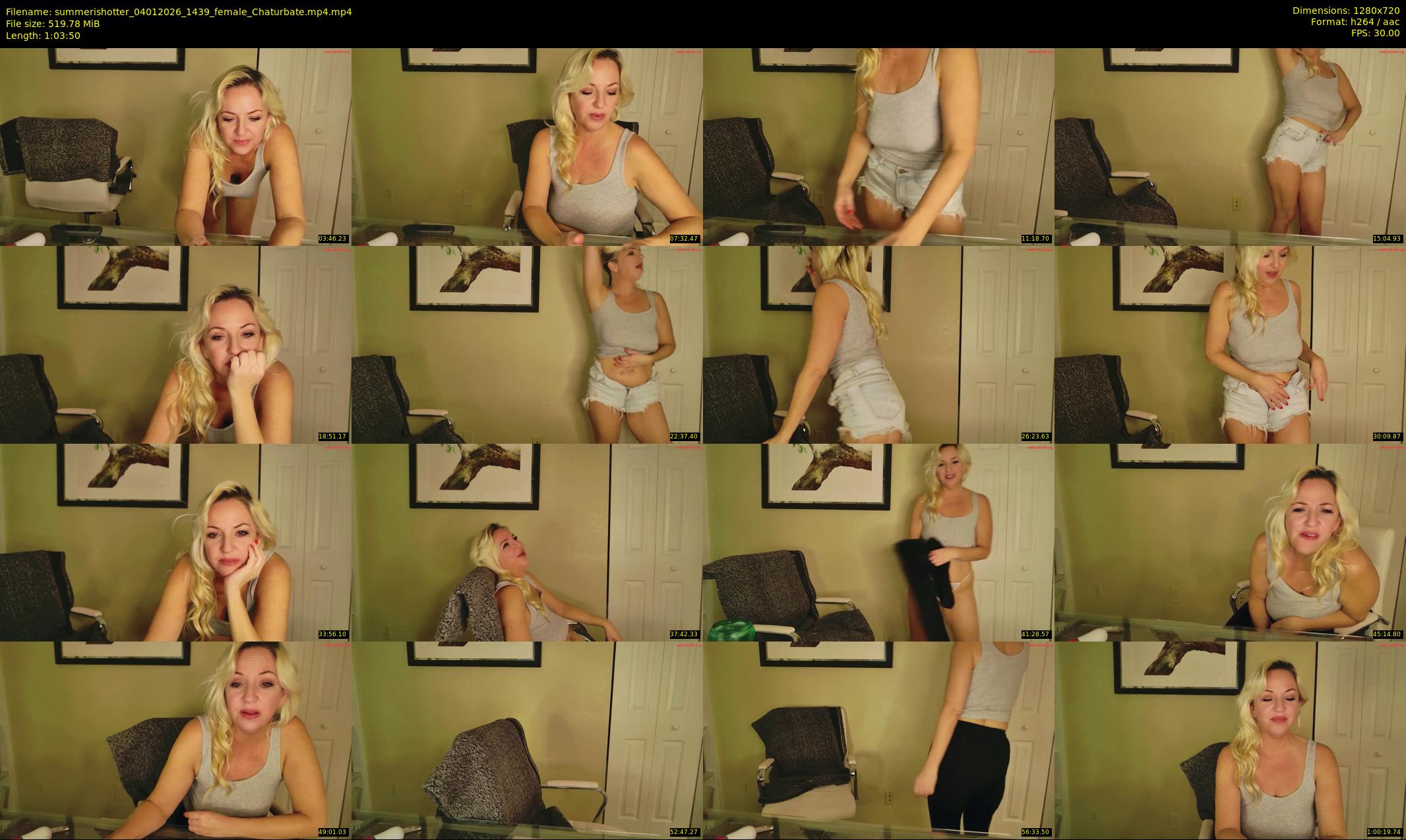 summerishotter — 64 minute Chaturbate female cam show recording, 720p, Jan 4, 2026