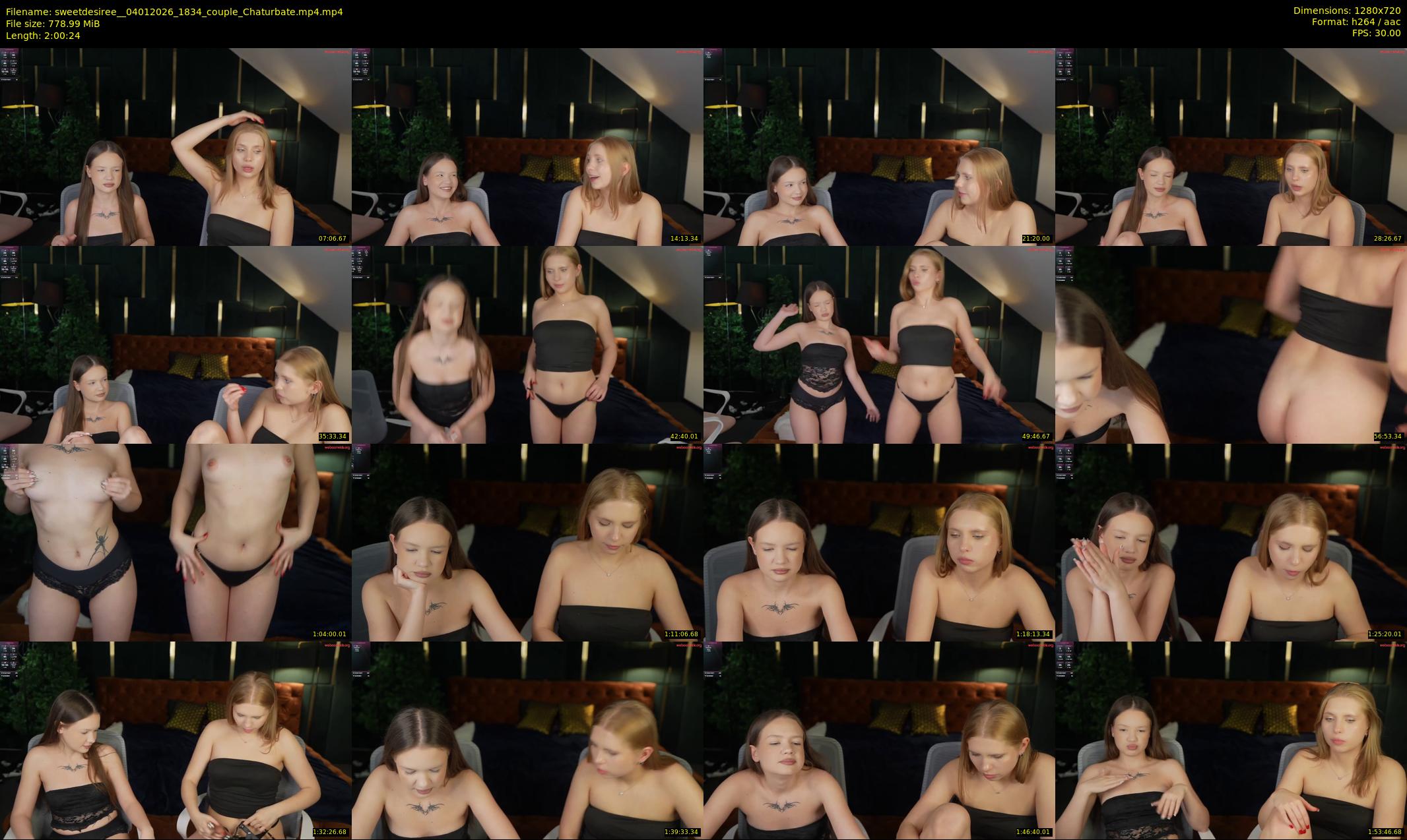 sweetdesiree_ — 121 minute Chaturbate couple cam show recording, 720p, Jan 4, 2026
