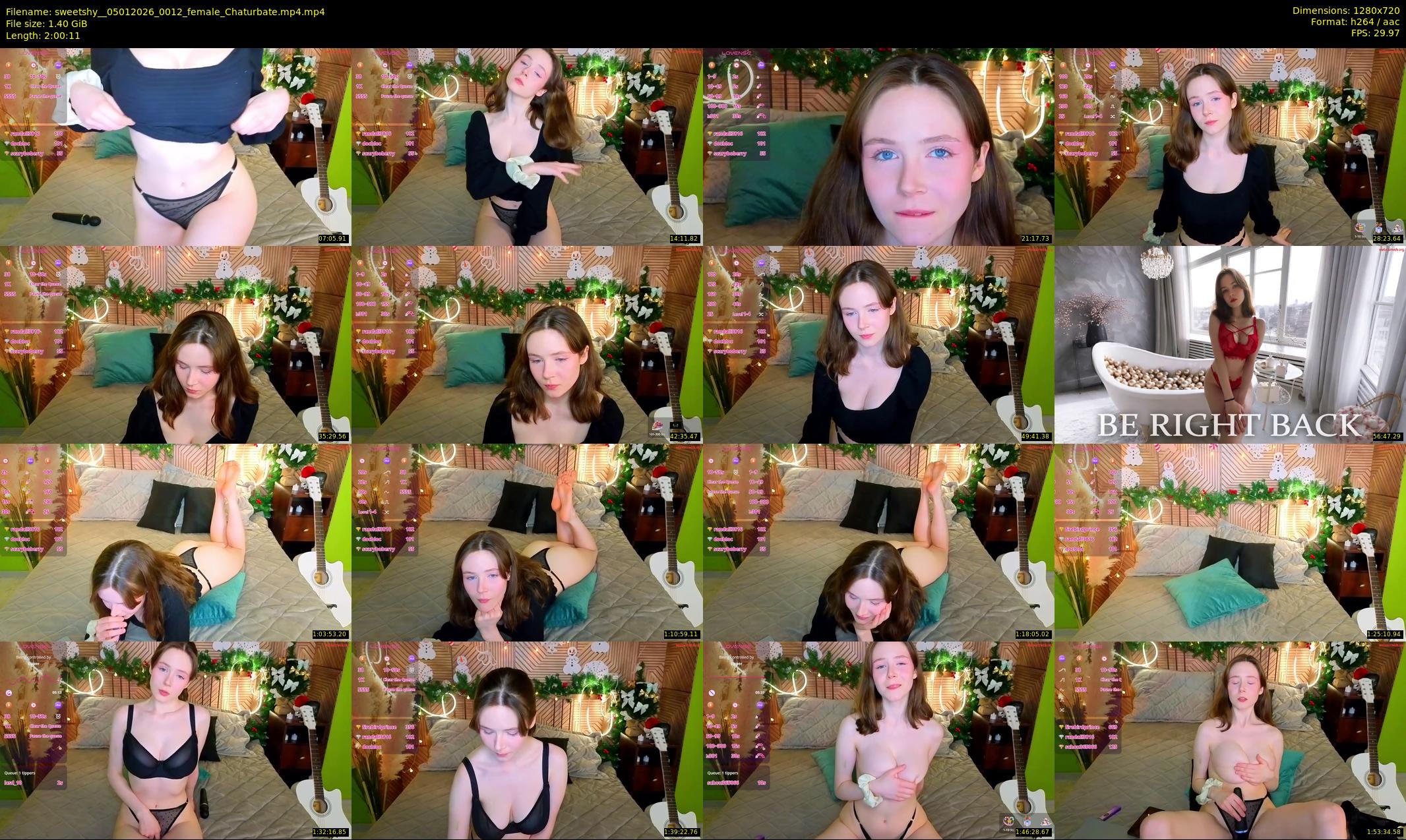 sweetshy_ — 121 minute Chaturbate female cam show recording, 720p, Jan 5, 2026