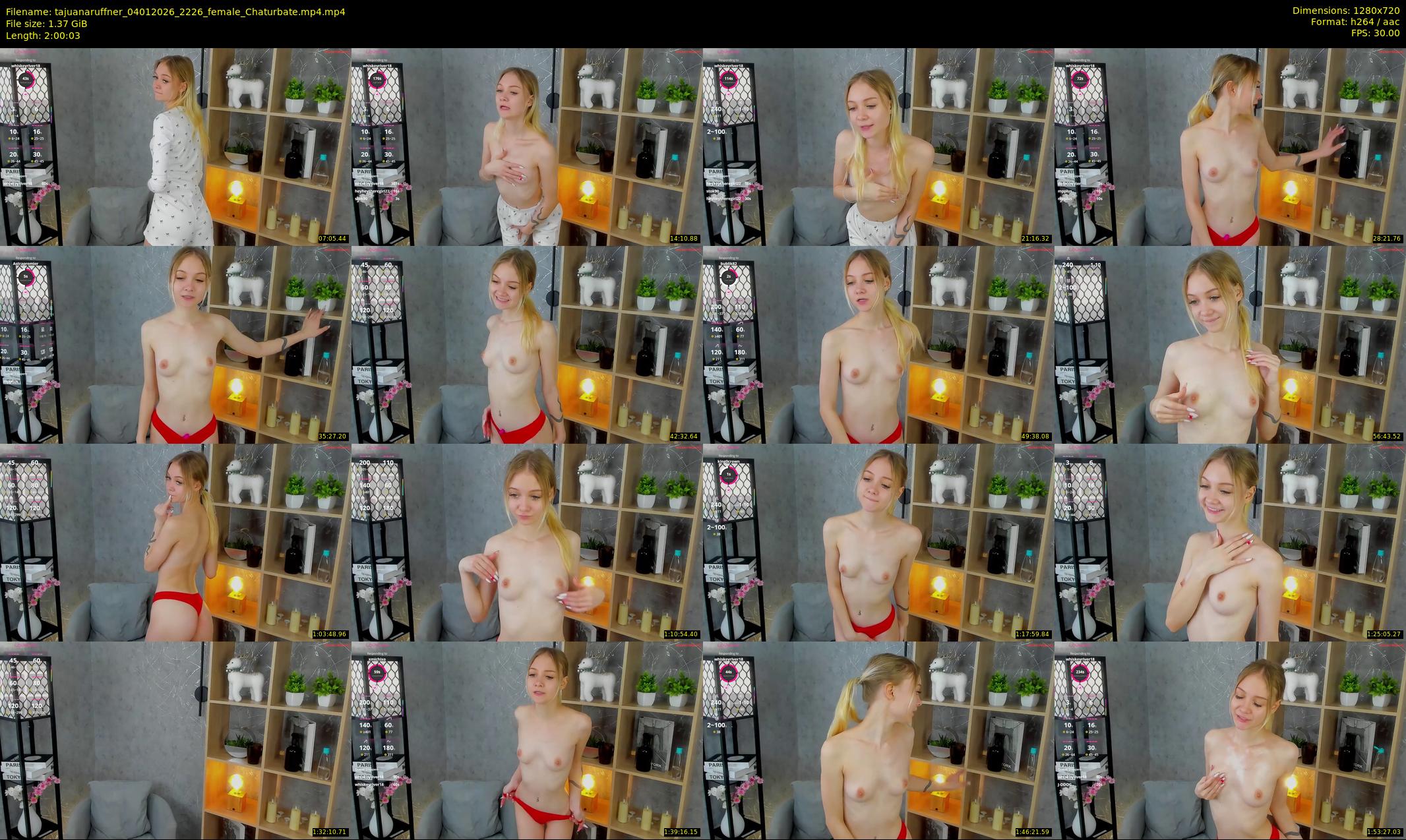 tajuanaruffner — 121 minute Chaturbate female cam show recording, 720p, Jan 4, 2026