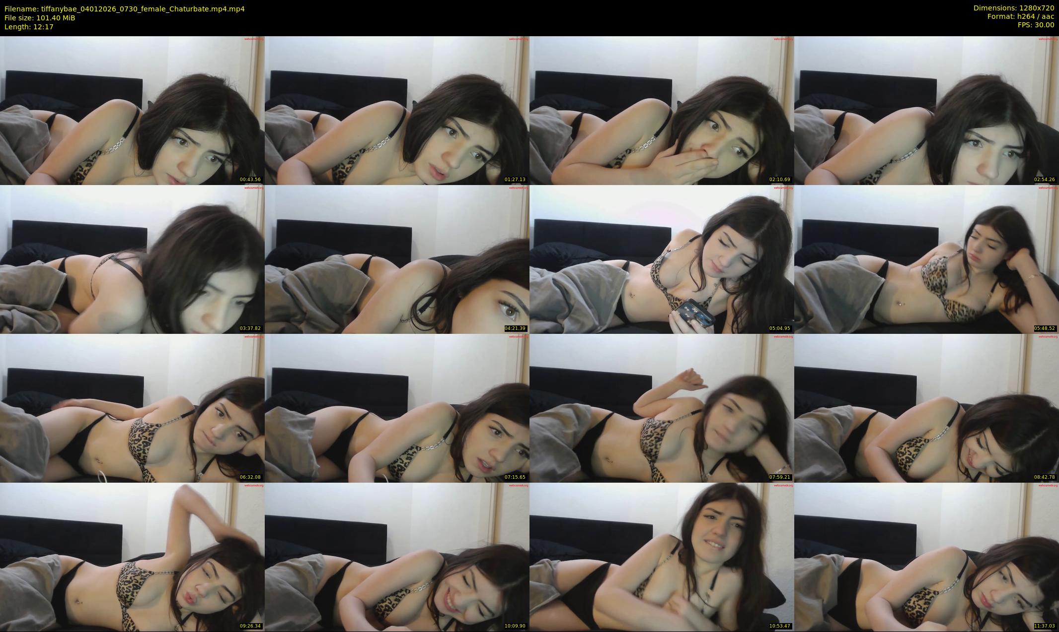 tiffanybae — 13 minute Chaturbate female cam show recording, 720p, Jan 4, 2026