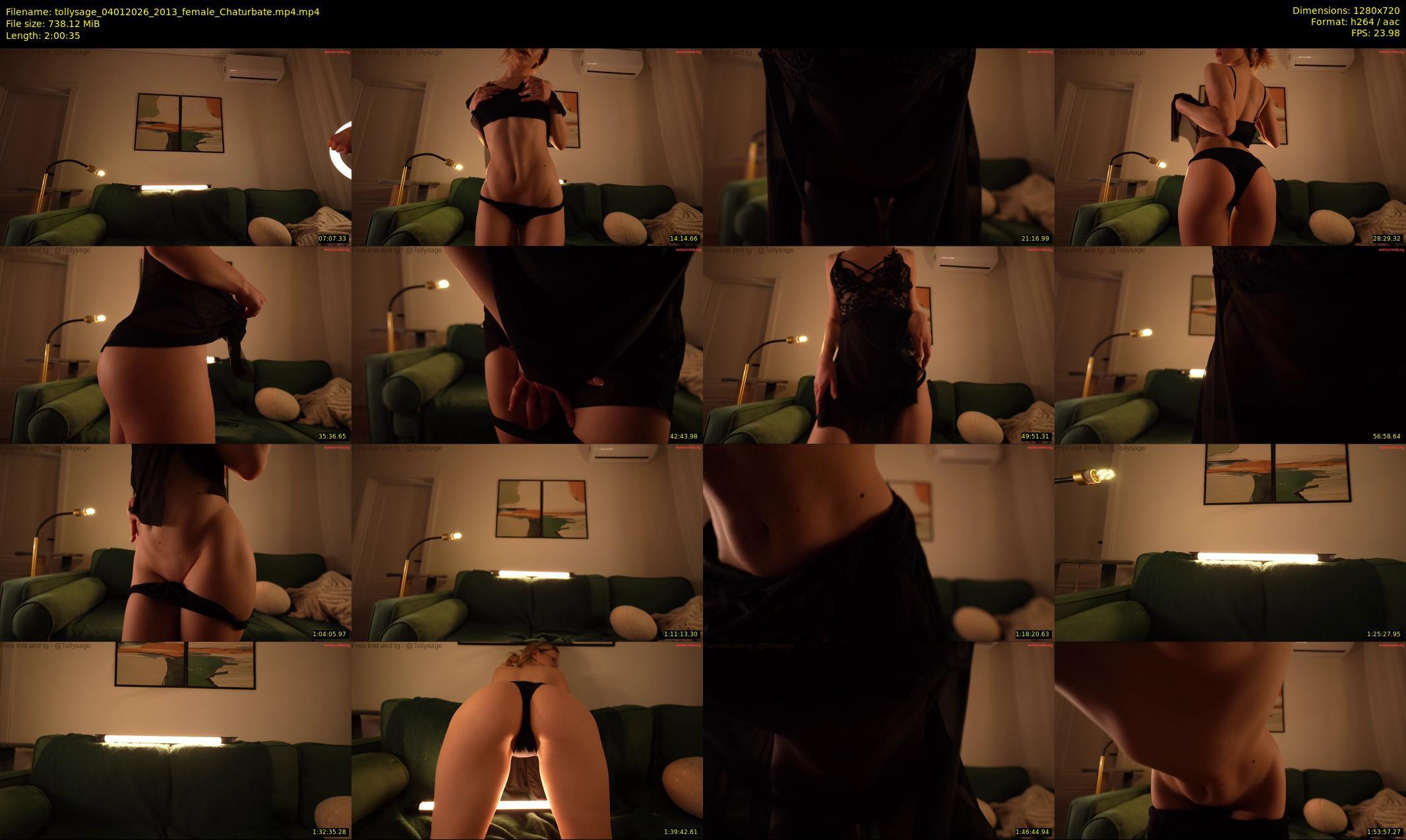 tollysage — 121 minute Chaturbate female cam show recording, 720p, Jan 4, 2026