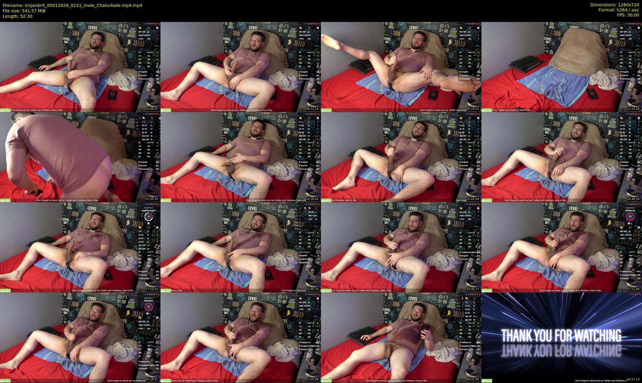 trojanbrit — 53 minute Chaturbate male cam show recording, 720p, Jan 5, 2026