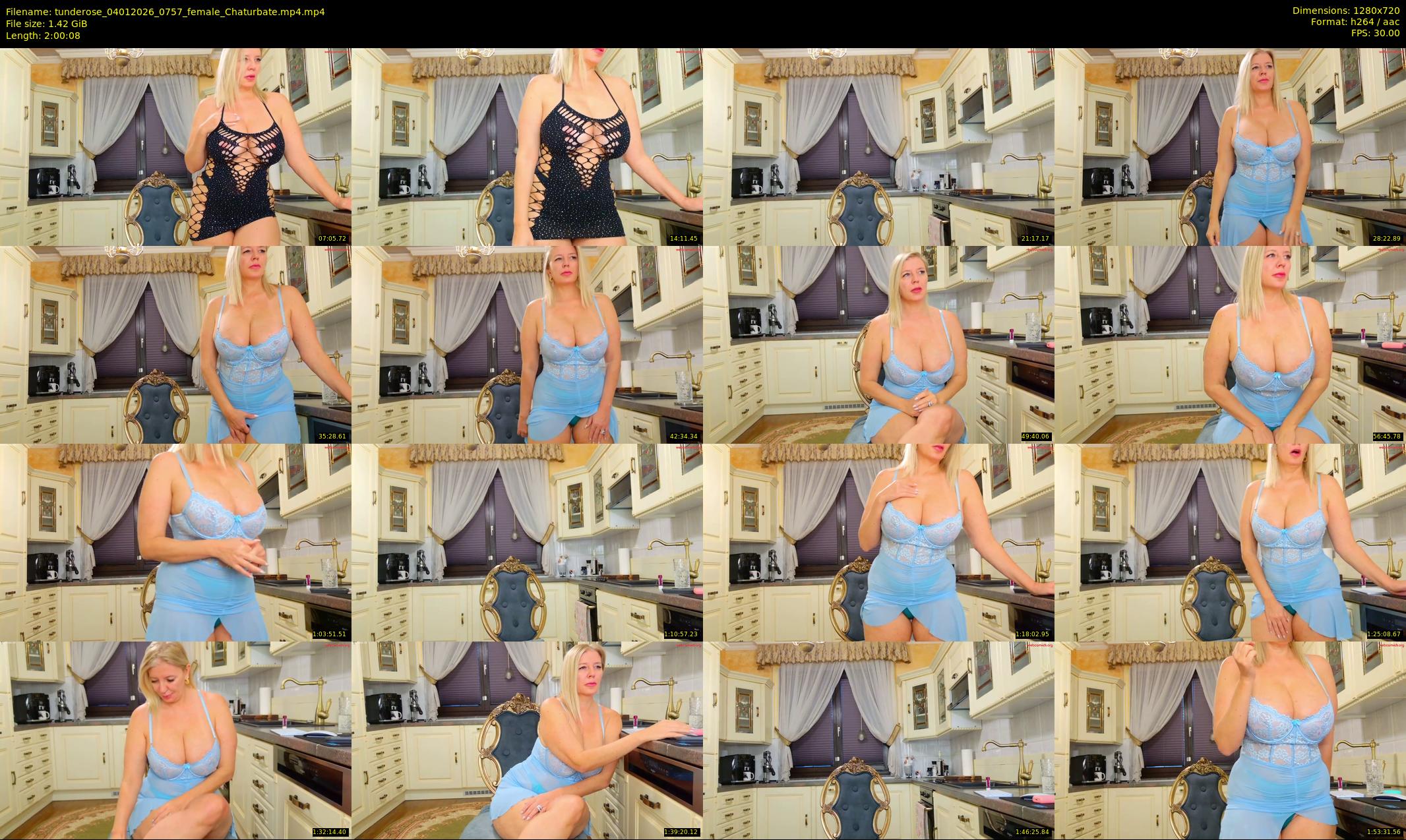 tunderose — 121 minute Chaturbate female cam show recording, 720p, Jan 4, 2026