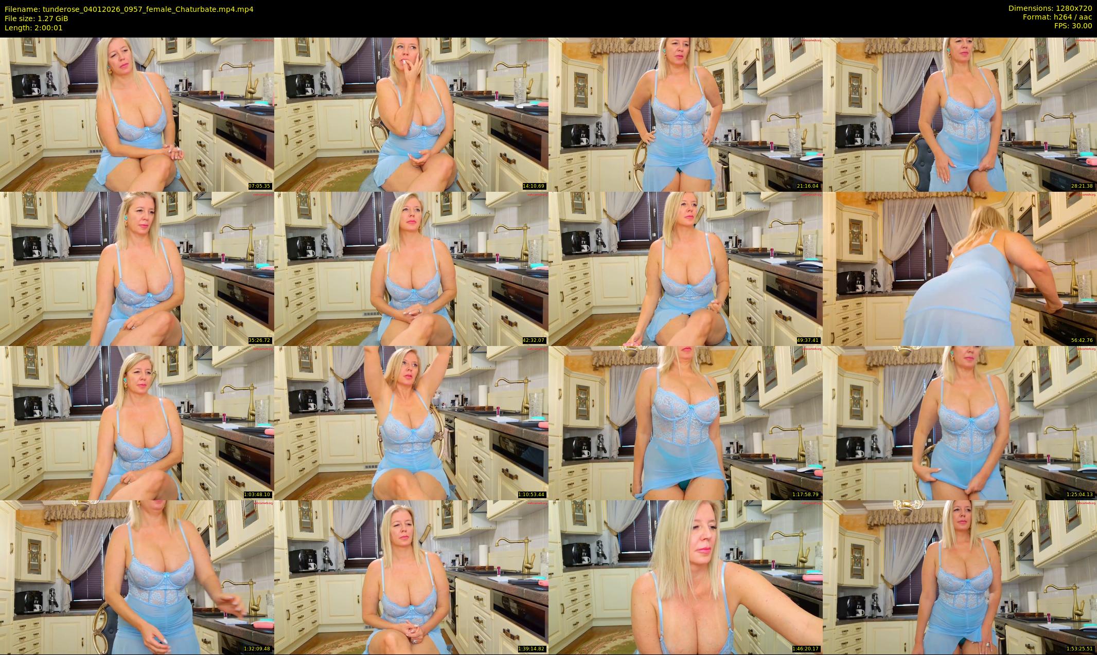 tunderose — 121 minute Chaturbate female cam show recording, 720p, Jan 4, 2026