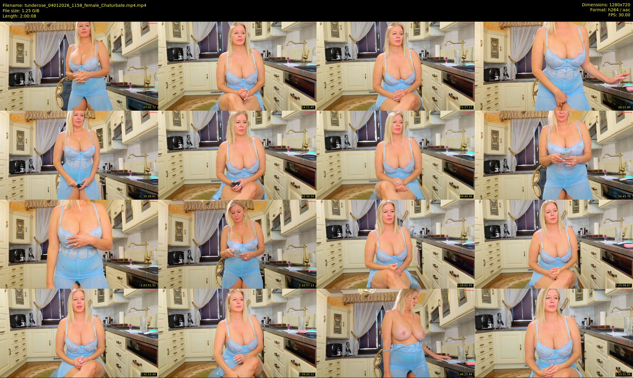 tunderose — 121 minute Chaturbate female cam show recording, 720p, Jan 4, 2026