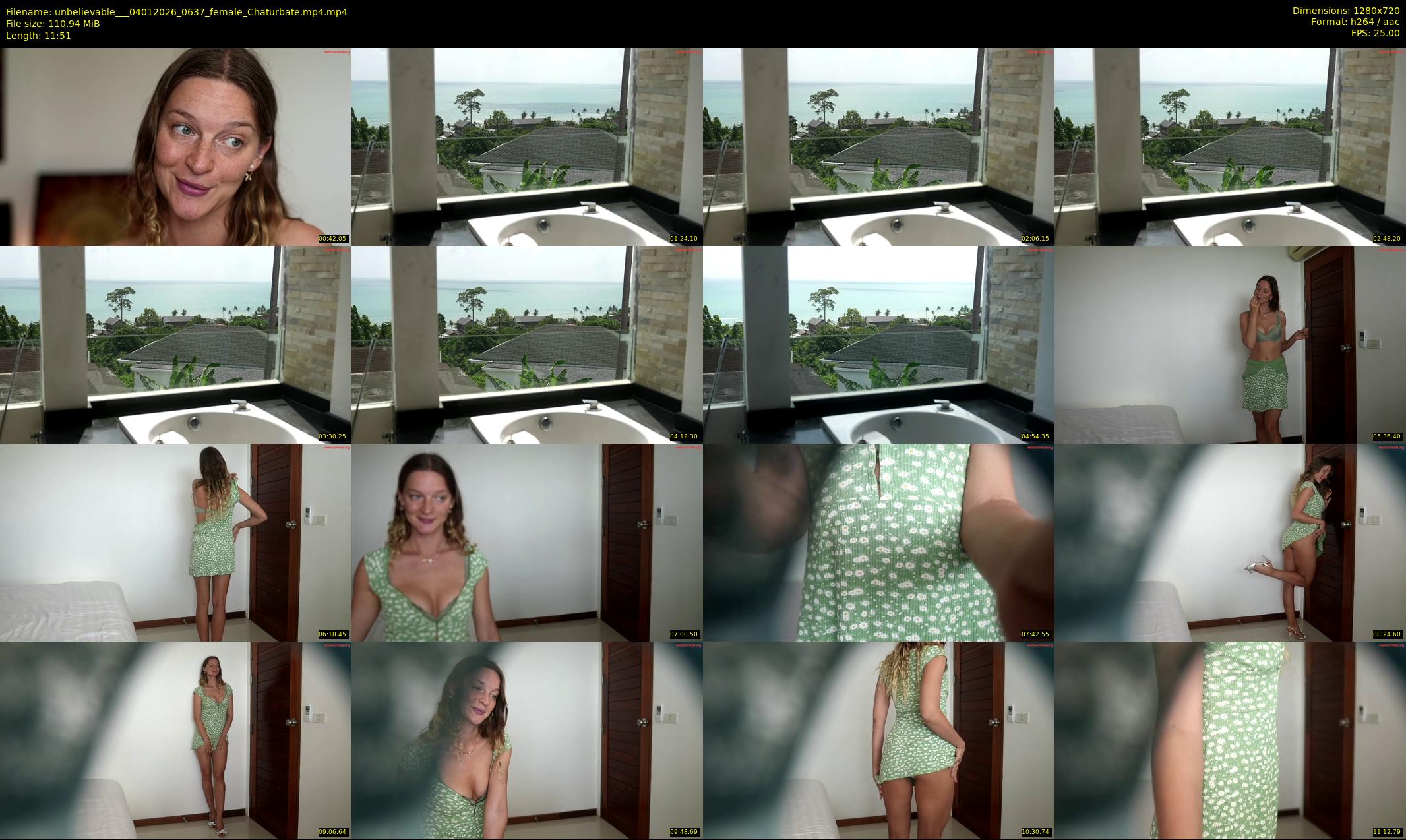 unbelievable__ — 12 minute Chaturbate female cam show recording, 720p, Jan 4, 2026