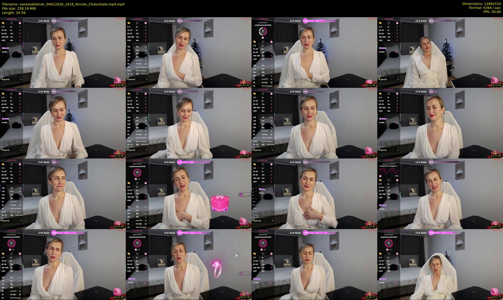 vanessakleiner — 35 minute Chaturbate female cam show recording, 720p, Jan 4, 2026