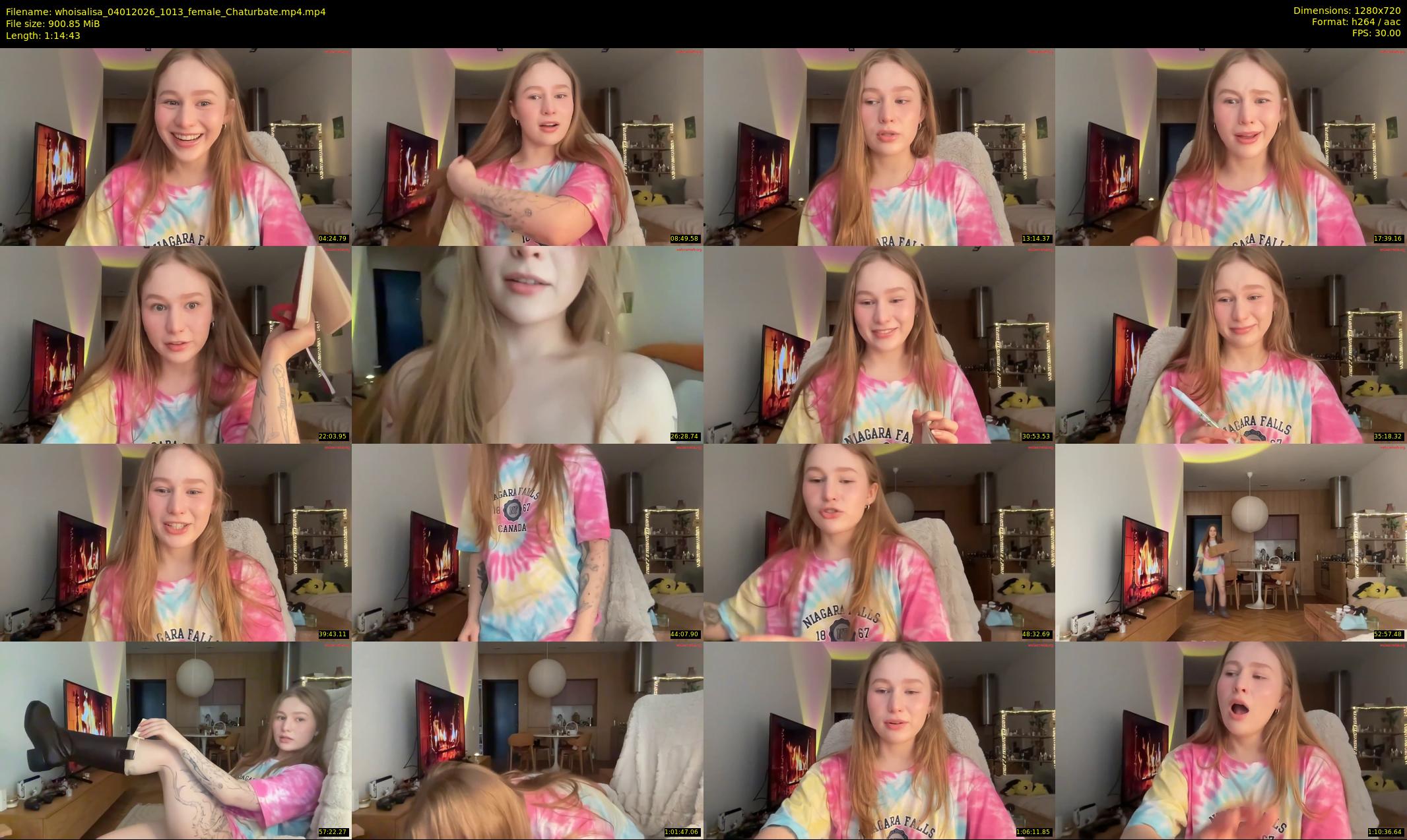 whoisalisa — 75 minute Chaturbate female cam show recording, 720p, Jan 4, 2026
