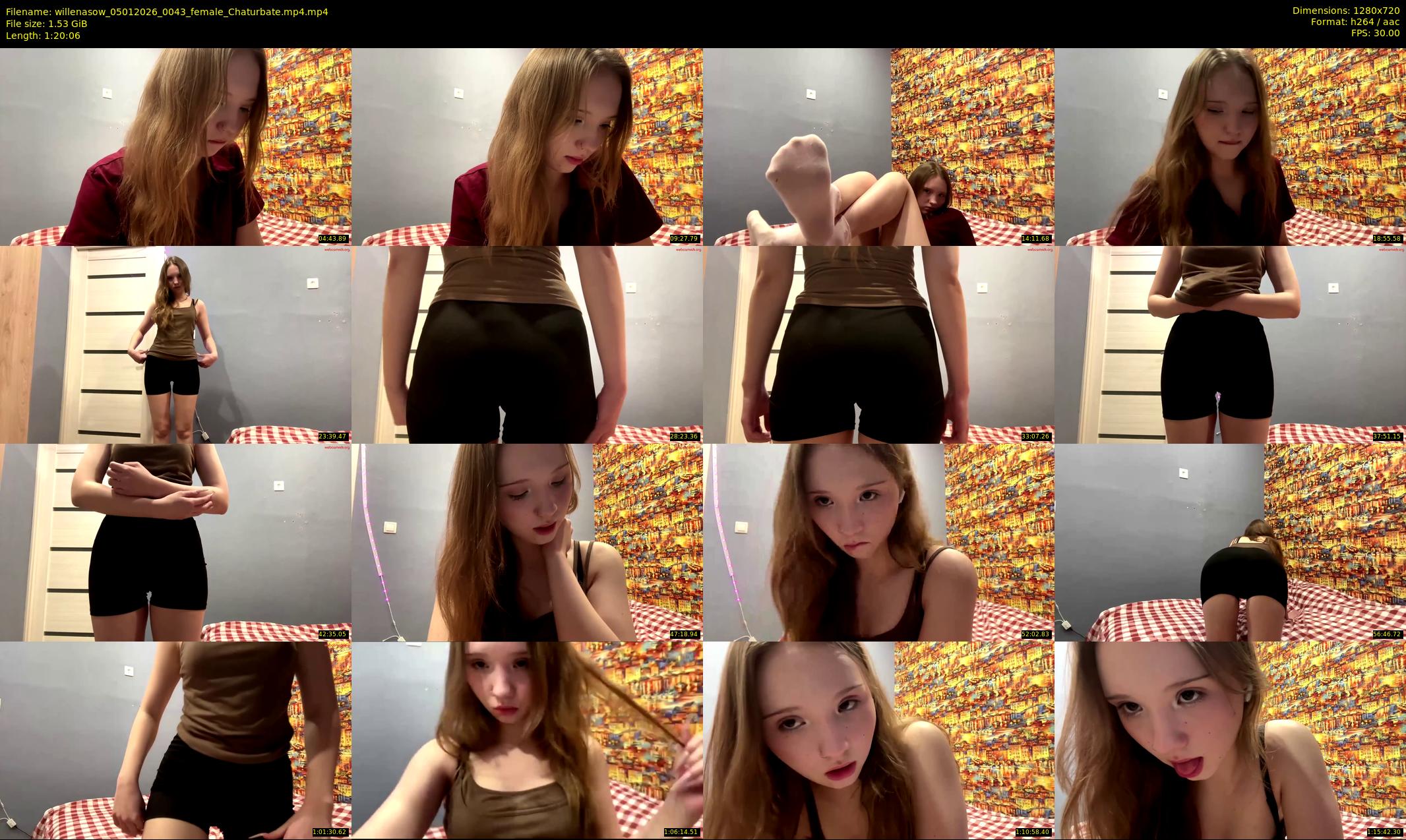willenasow — 81 minute Chaturbate female cam show recording, 720p, Jan 5, 2026