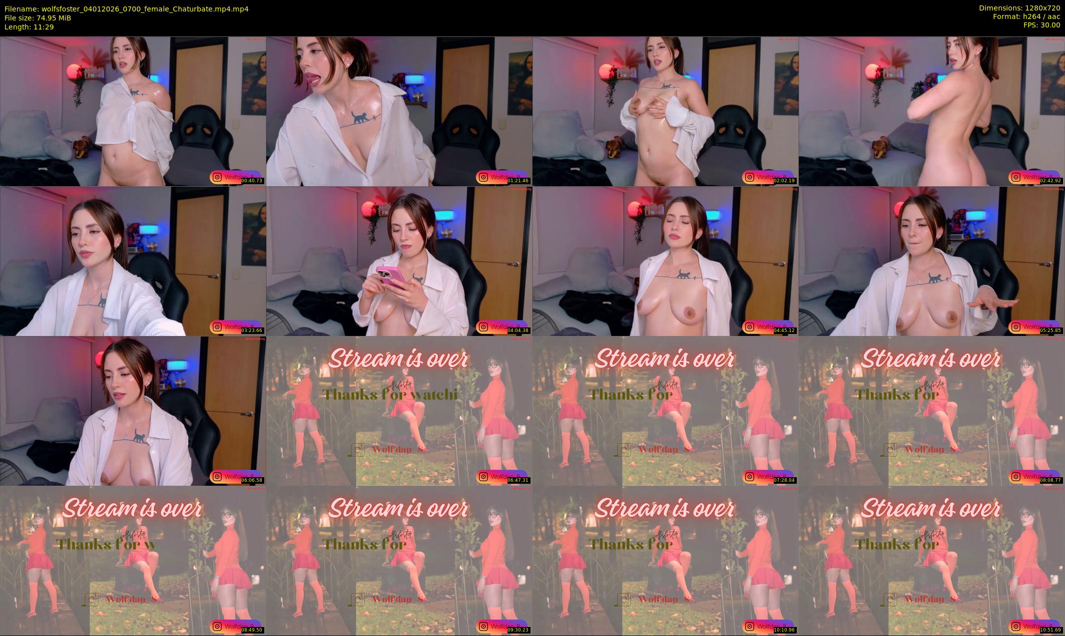 wolfsfoster — 12 minute Chaturbate couple cam show recording, 720p, Jan 4, 2026