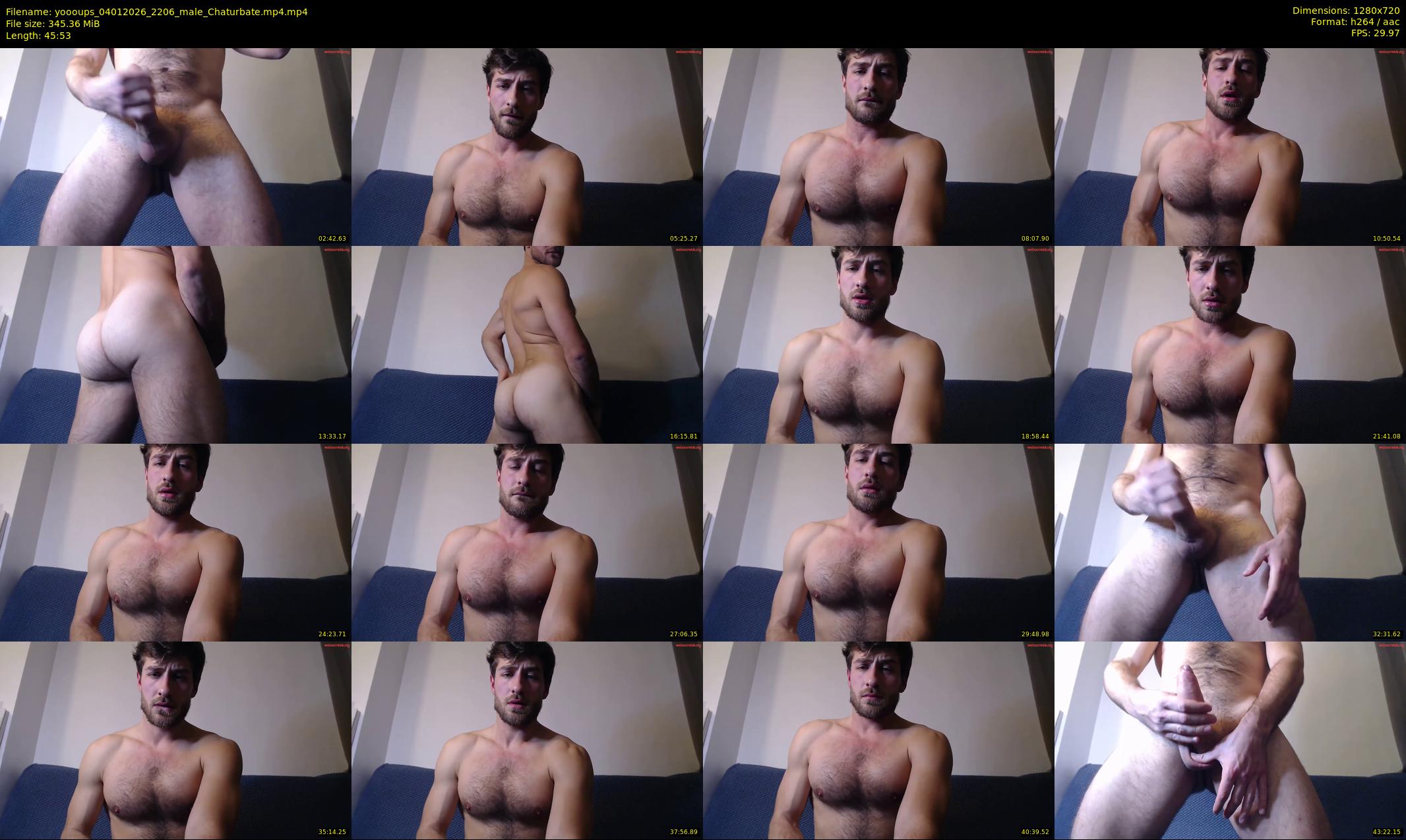 yoooups — 46 minute Chaturbate male cam show recording, 720p, Jan 4, 2026