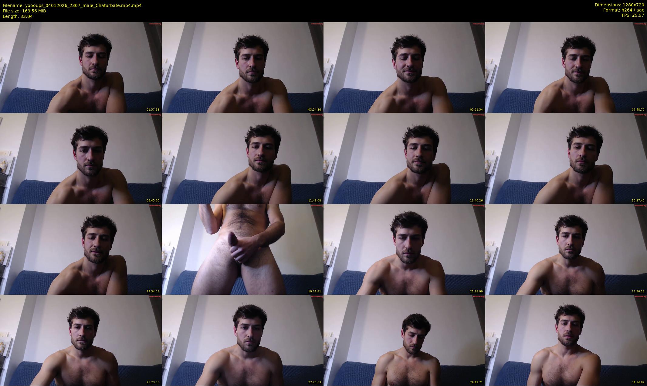 yoooups — 34 minute Chaturbate male cam show recording, 720p, Jan 4, 2026