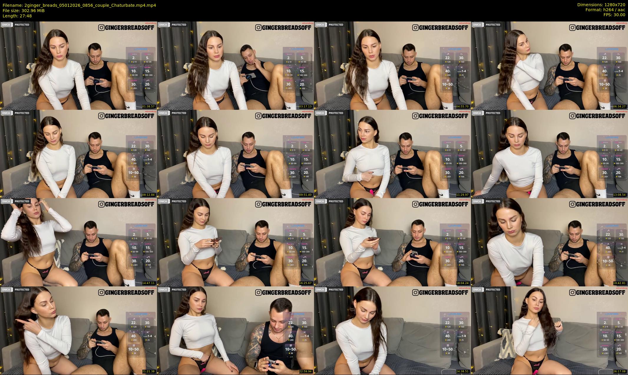 2ginger_breads — 28 minute Chaturbate couple cam show recording, 720p, Jan 5, 2026