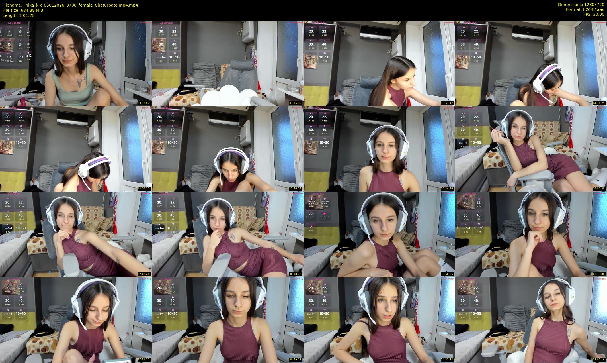 _nika_kik — 62 minute Chaturbate female cam show recording, 720p, Jan 5, 2026