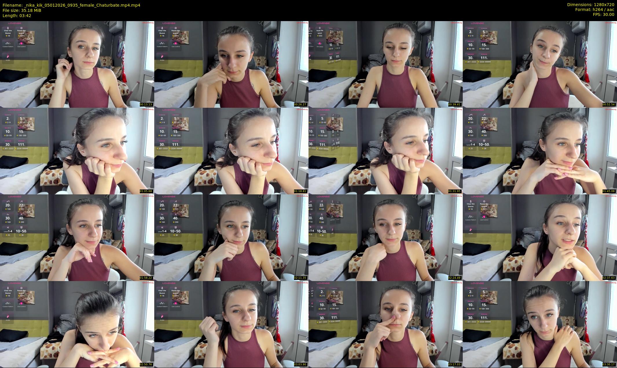 _nika_kik — 4 minute Chaturbate female cam show recording, 720p, Jan 5, 2026