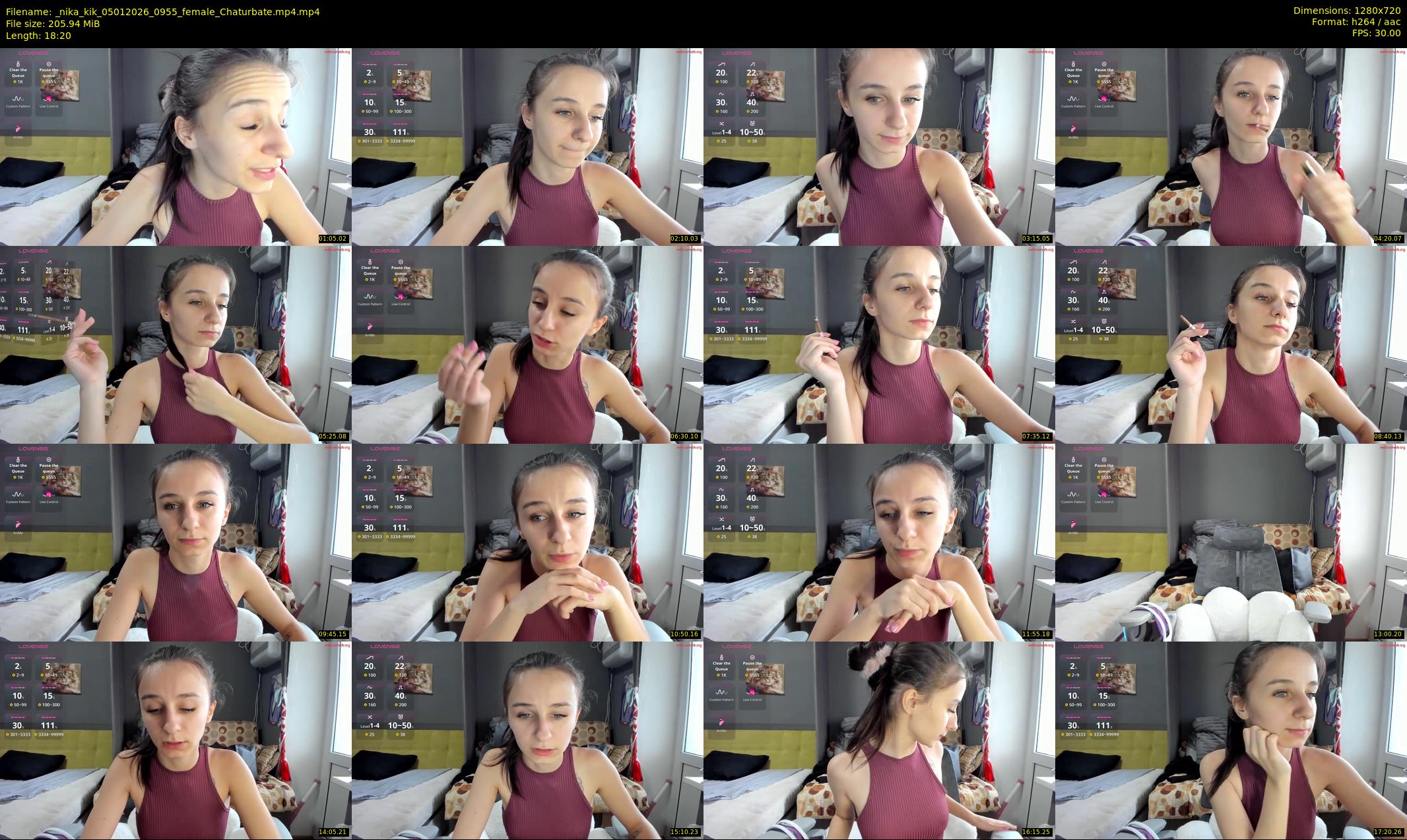 _nika_kik — 19 minute Chaturbate female cam show recording, 720p, Jan 5, 2026
