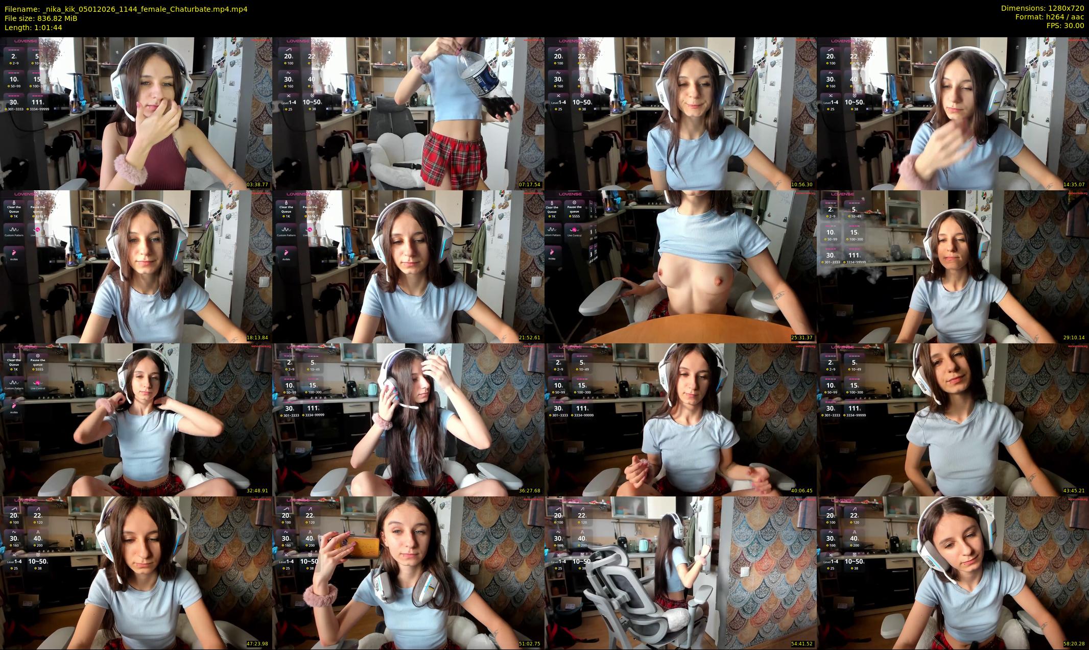 _nika_kik — 62 minute Chaturbate female cam show recording, 720p, Jan 5, 2026