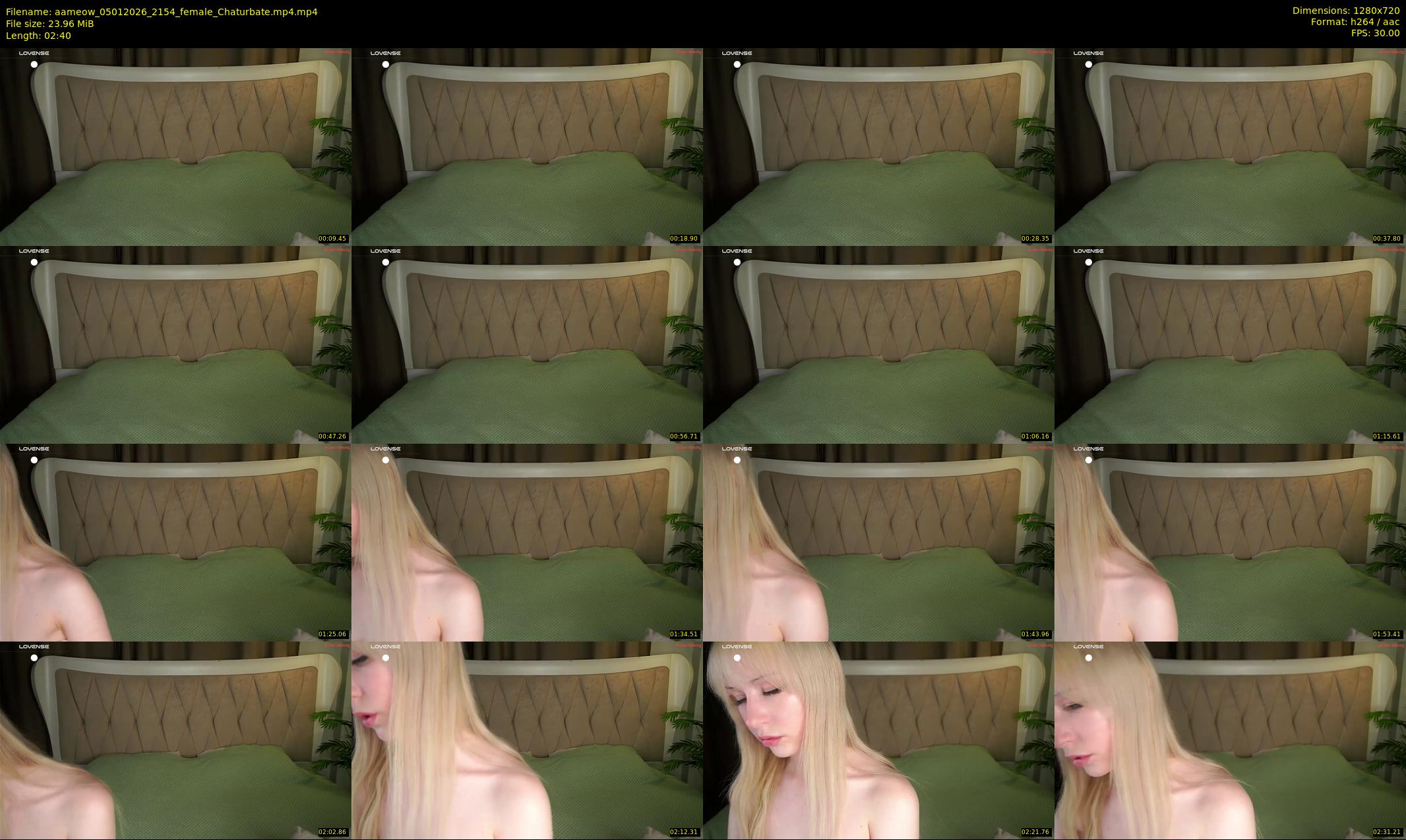 aameow — 3 minute Chaturbate female cam show recording, 720p, Jan 5, 2026