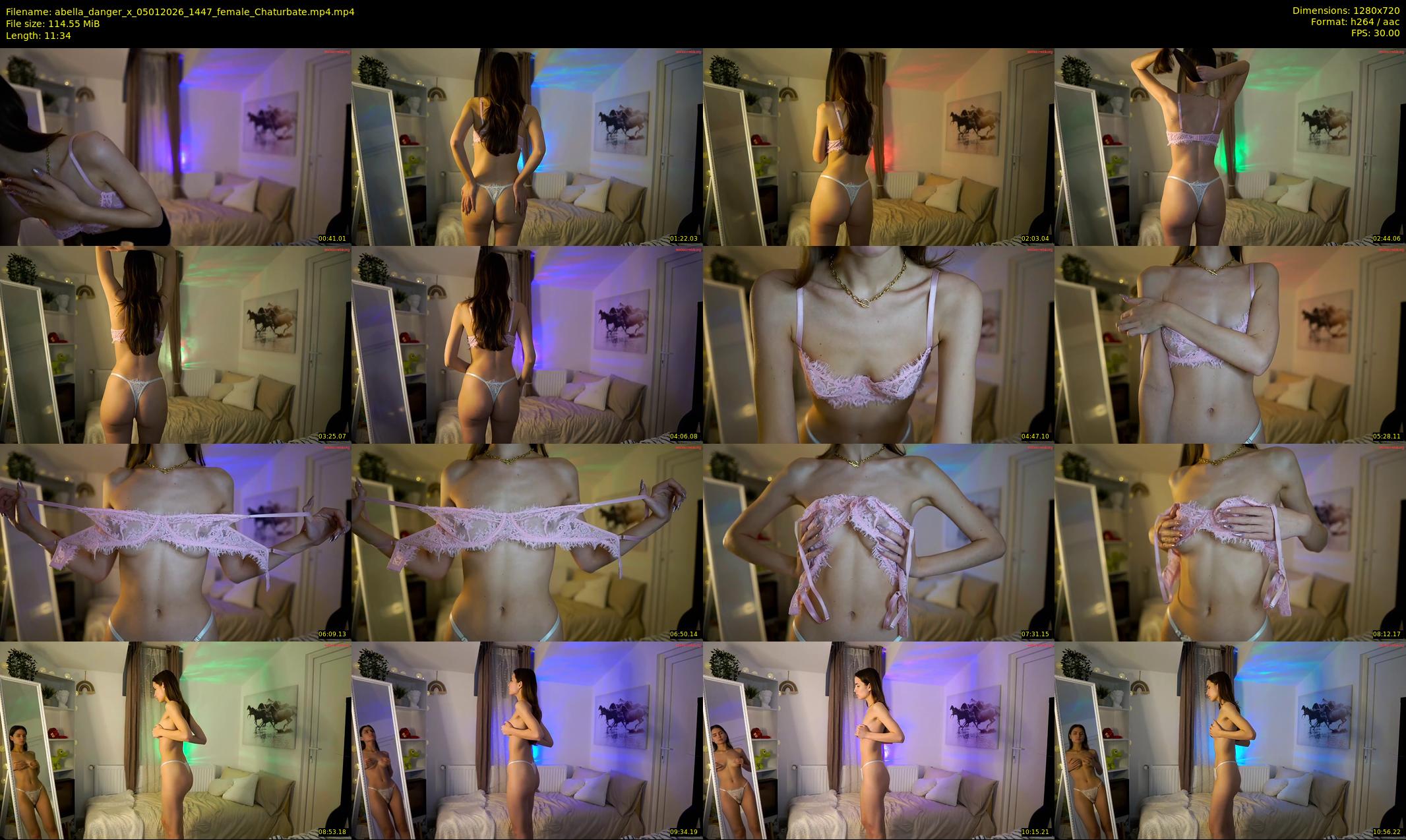 abella_danger_x — 12 minute Chaturbate female cam show recording, 720p, Jan 5, 2026