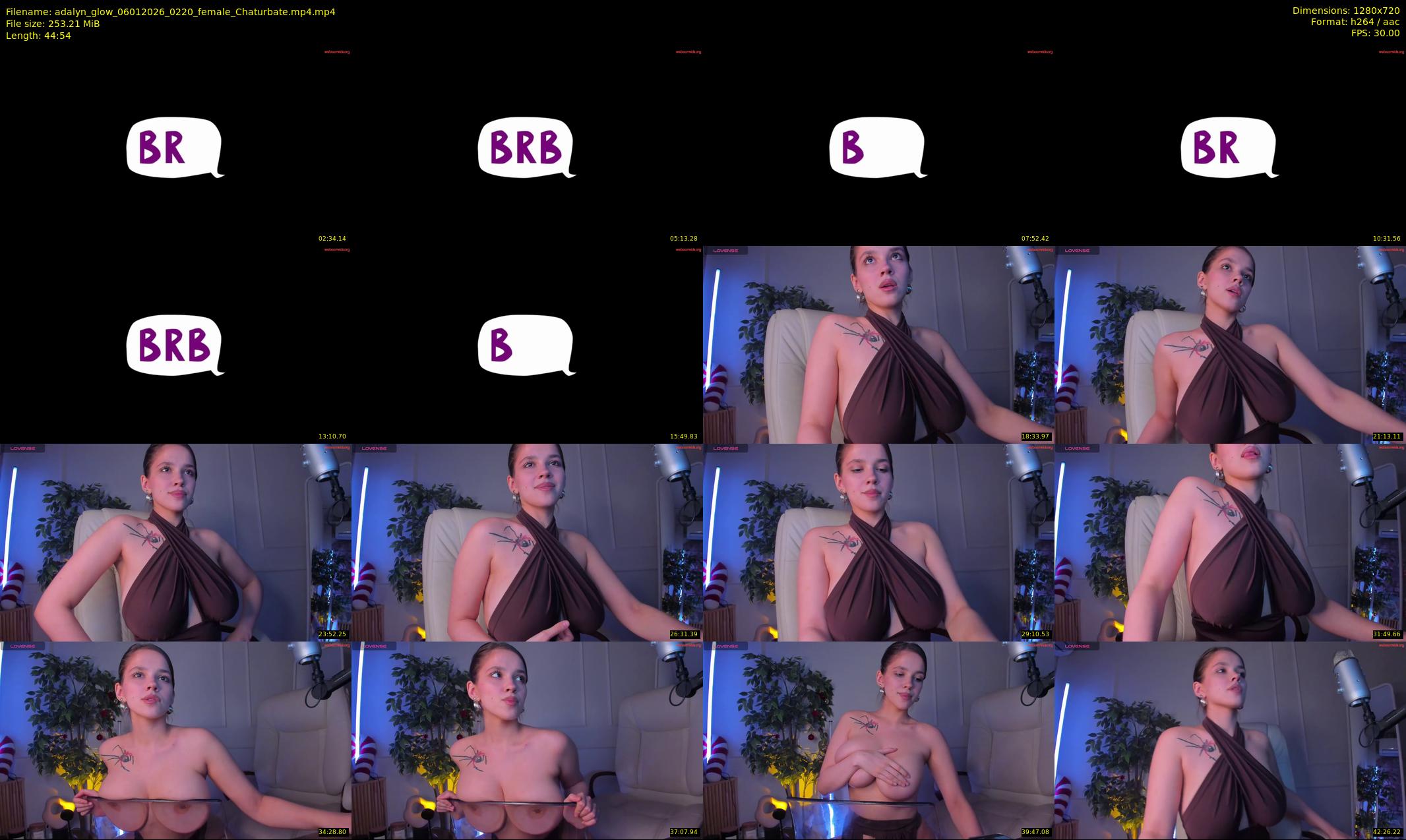 adalyn_glow — 45 minute Chaturbate female cam show recording, 720p, Jan 6, 2026