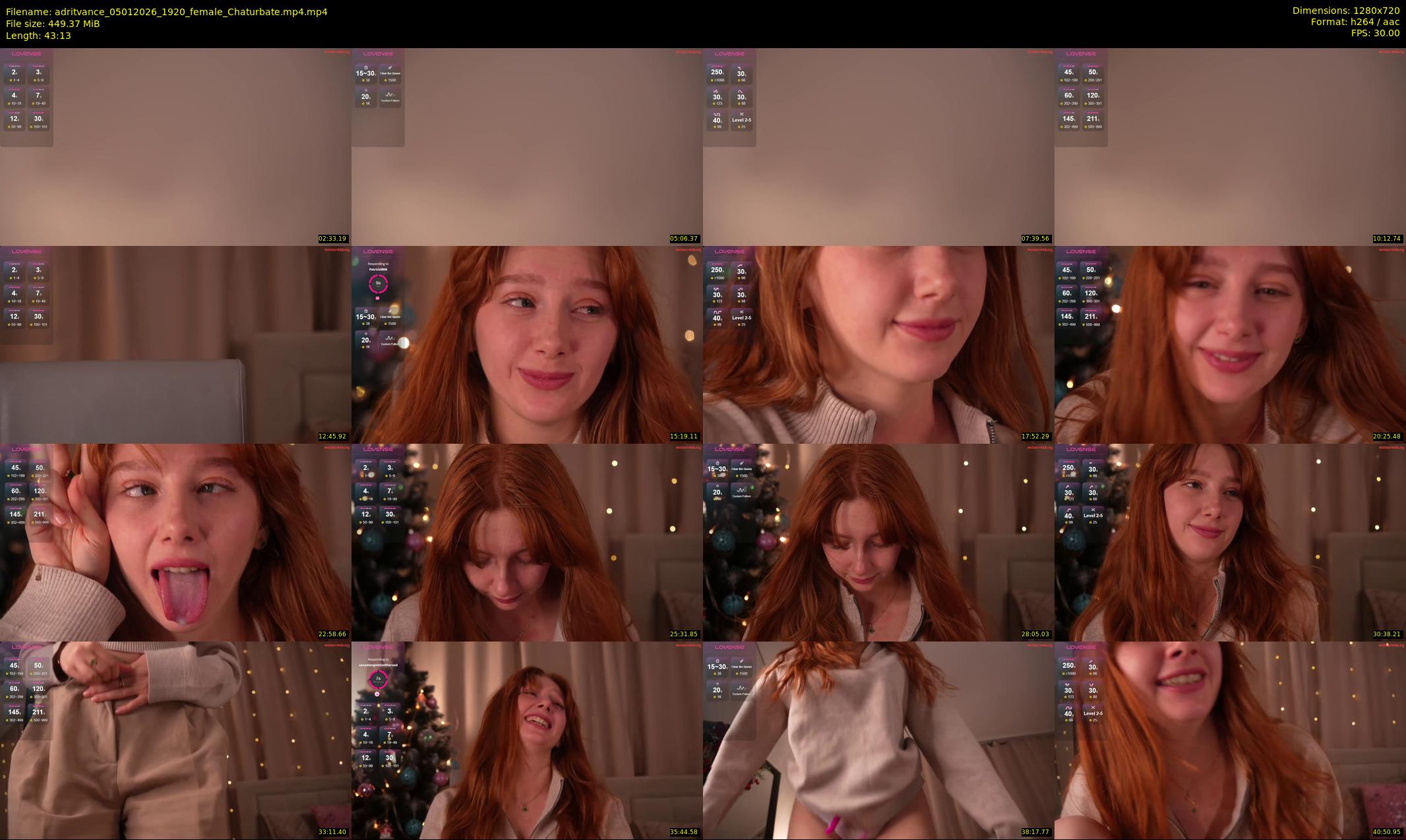 adritvance — 44 minute Chaturbate female cam show recording, 720p, Jan 5, 2026