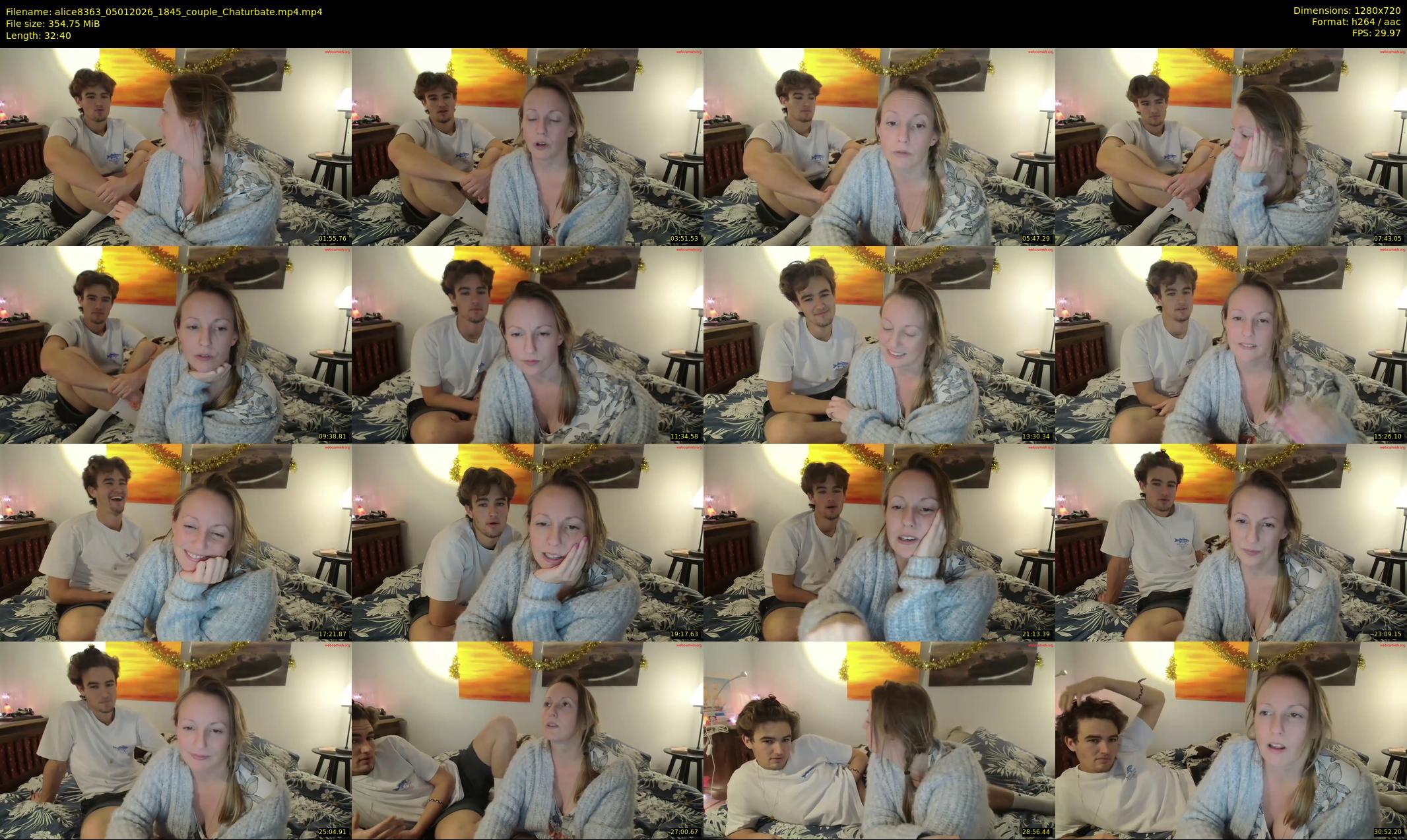 alice8363 — 33 minute Chaturbate female cam show recording, 720p, Jan 5, 2026
