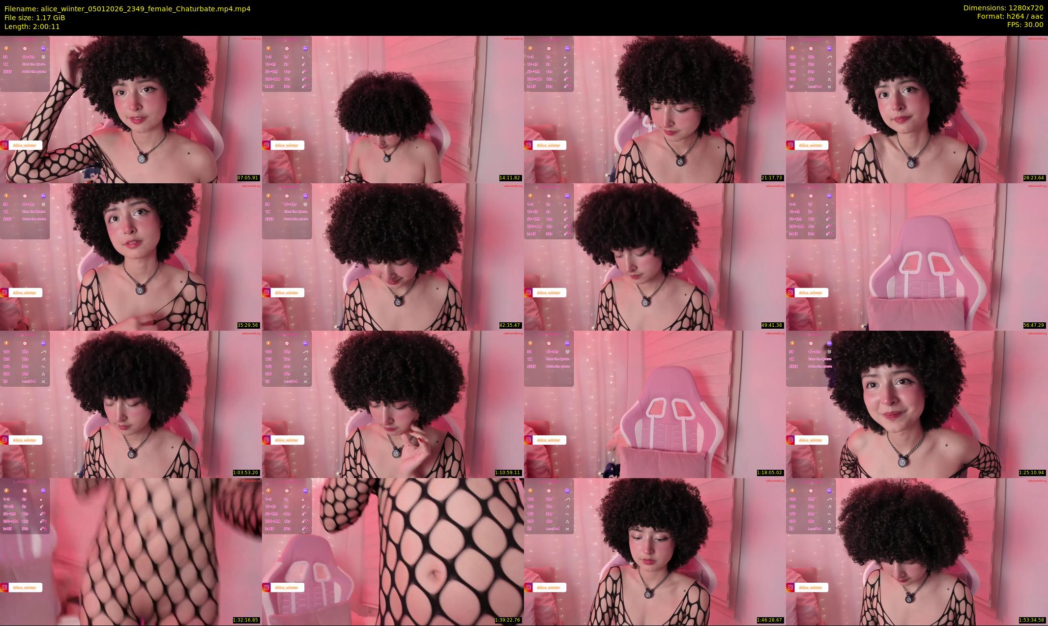alice_wiinter — 121 minute Chaturbate female cam show recording, 720p, Jan 5, 2026