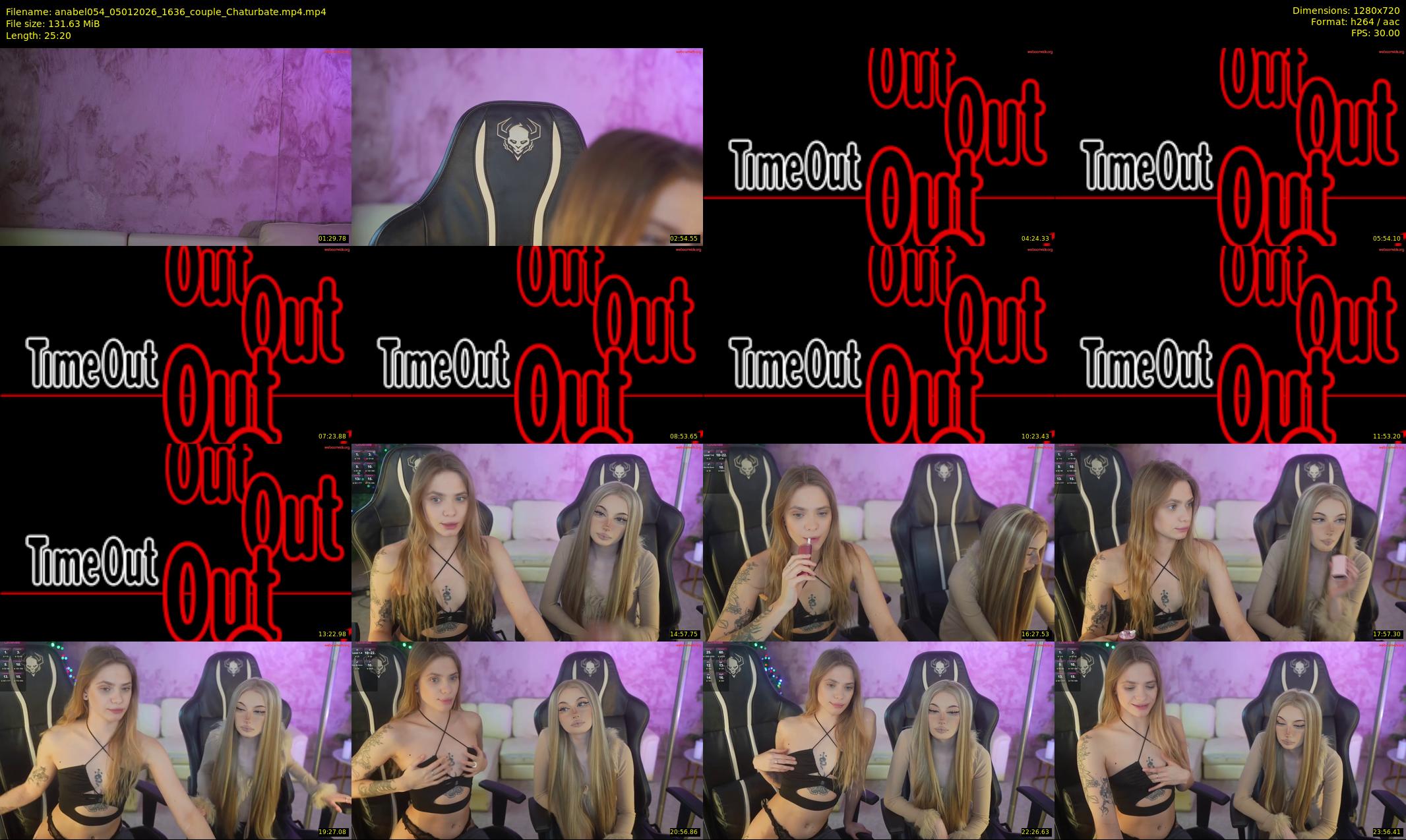 anabel054 — 26 minute Chaturbate female cam show recording, 720p, Jan 5, 2026