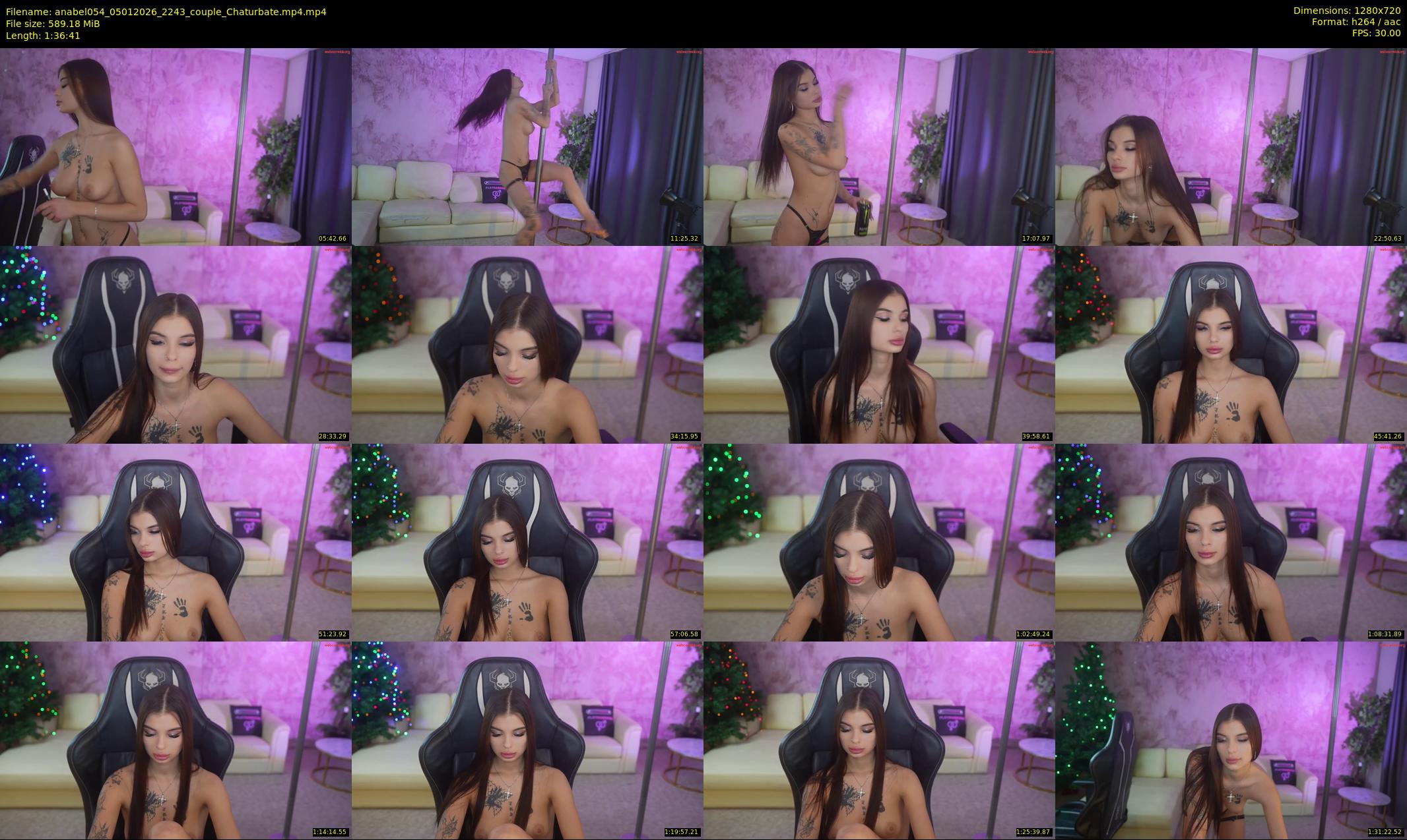 anabel054 — 97 minute Chaturbate female cam show recording, 720p, Jan 5, 2026