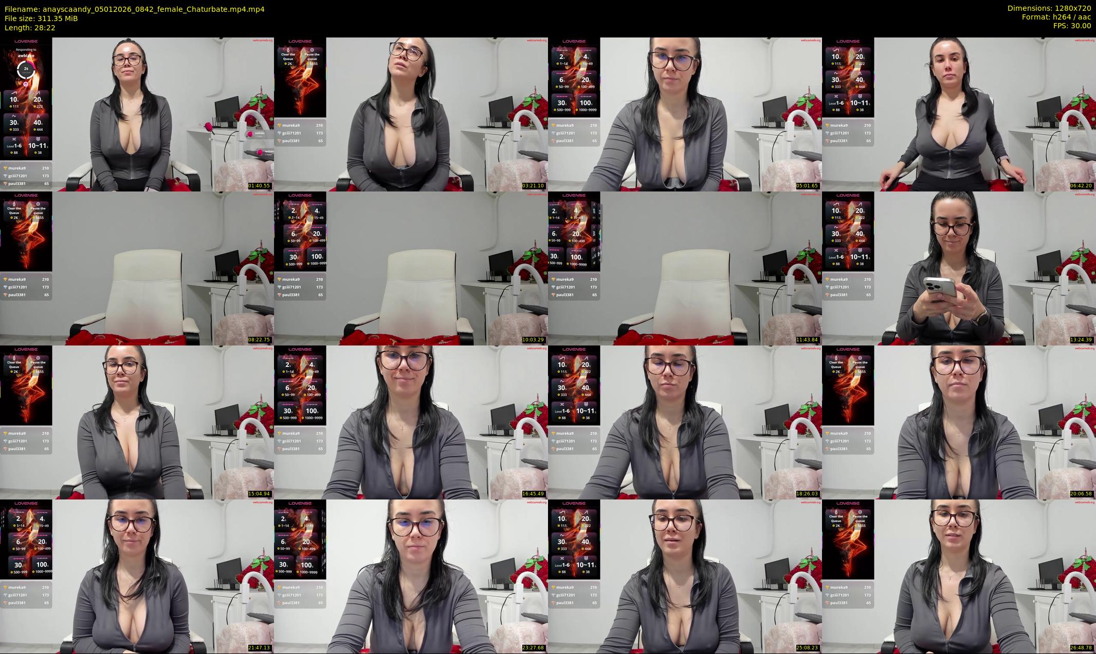 anayscaandy — 29 minute Chaturbate female cam show recording, 720p, Jan 5, 2026