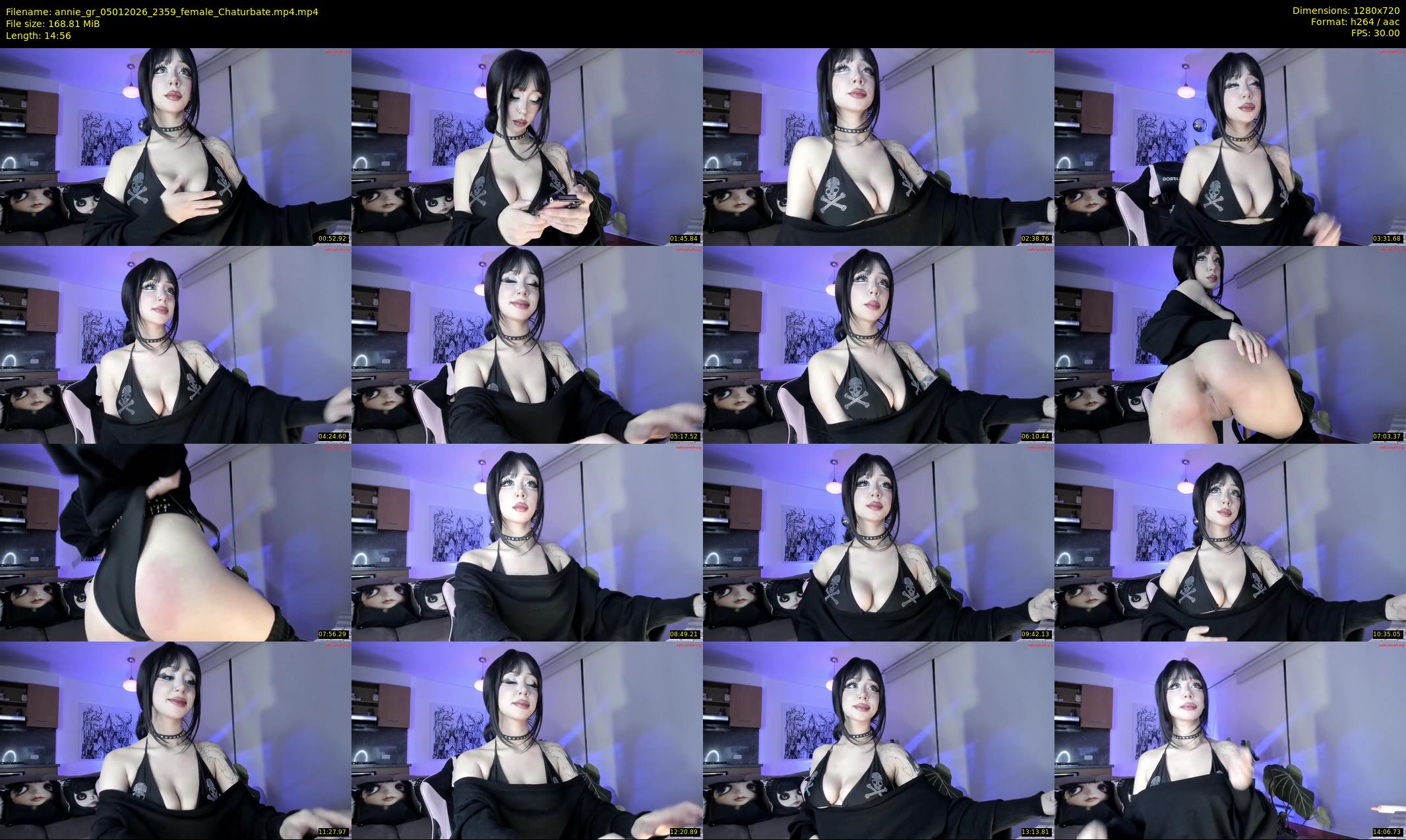 annie_gr — 15 minute Chaturbate female cam show recording, 720p, Jan 5, 2026