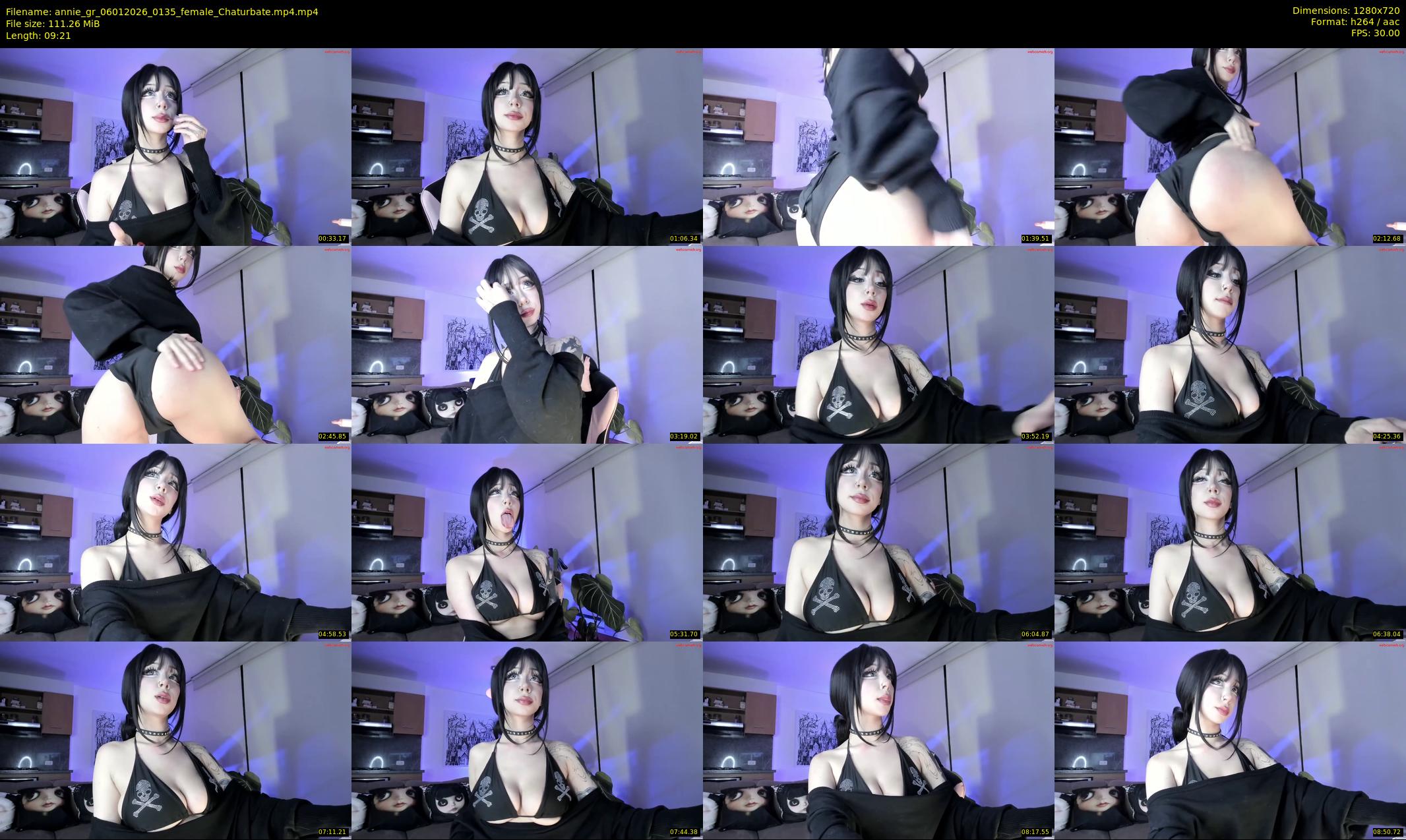 annie_gr — 10 minute Chaturbate female cam show recording, 720p, Jan 6, 2026