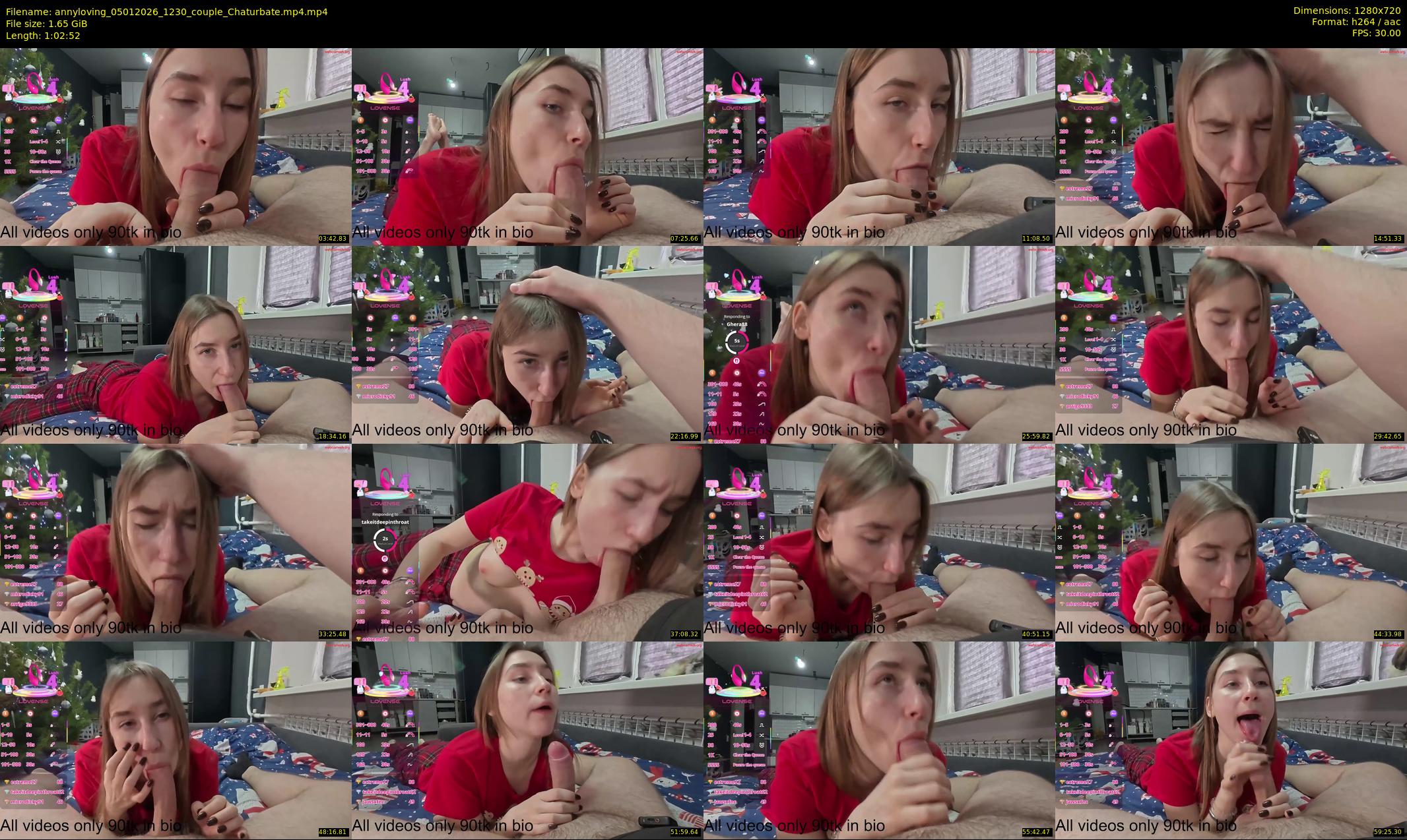 annyloving — 63 minute Chaturbate couple cam show recording, 720p, Jan 5, 2026
