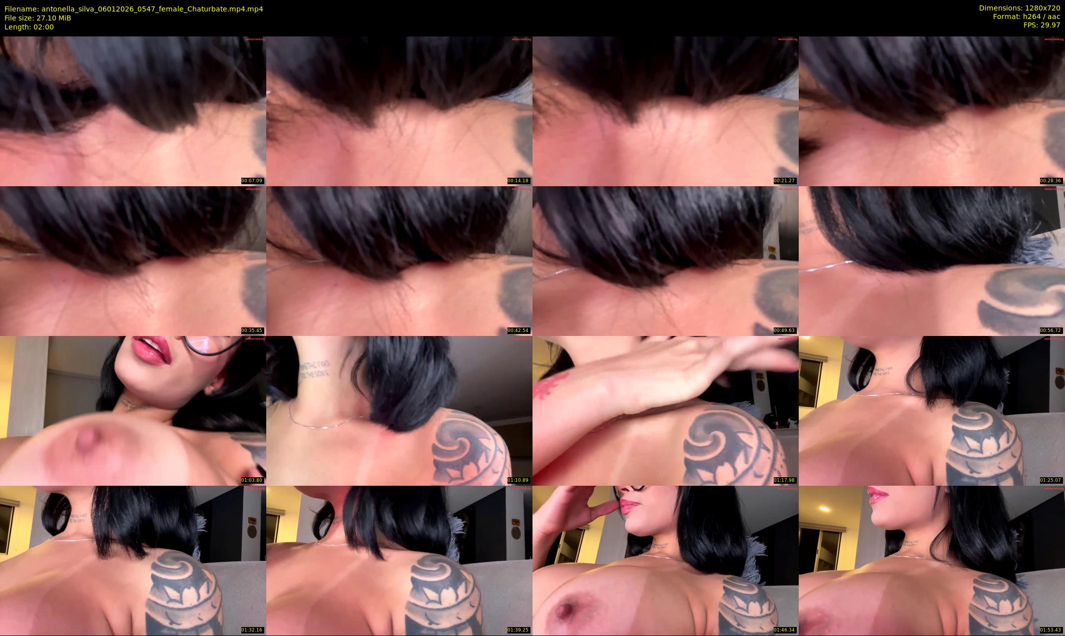 antonella_silva — 2 minute Chaturbate female cam show recording, 720p, Jan 6, 2026