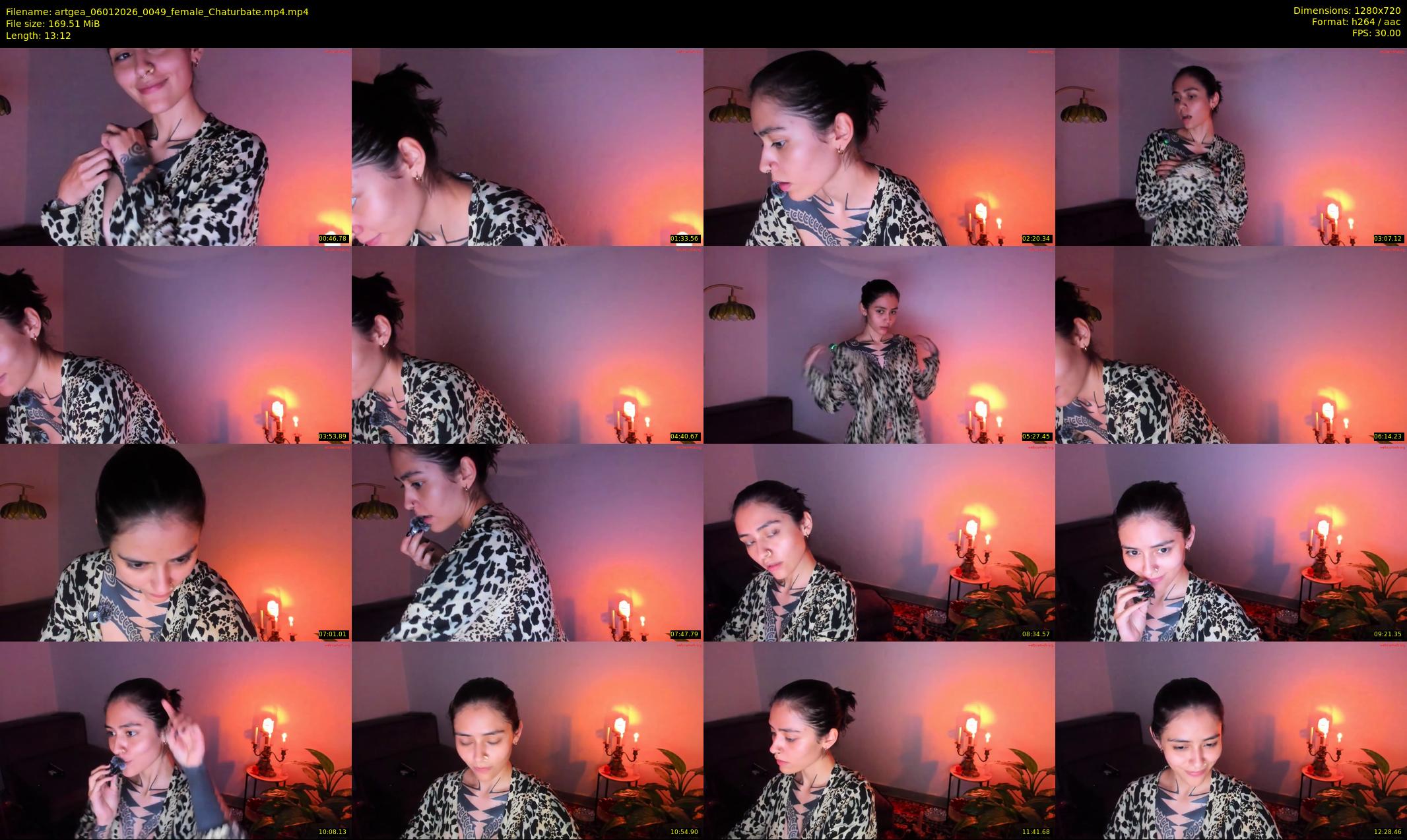 artgea — 14 minute Chaturbate female cam show recording, 720p, Jan 6, 2026