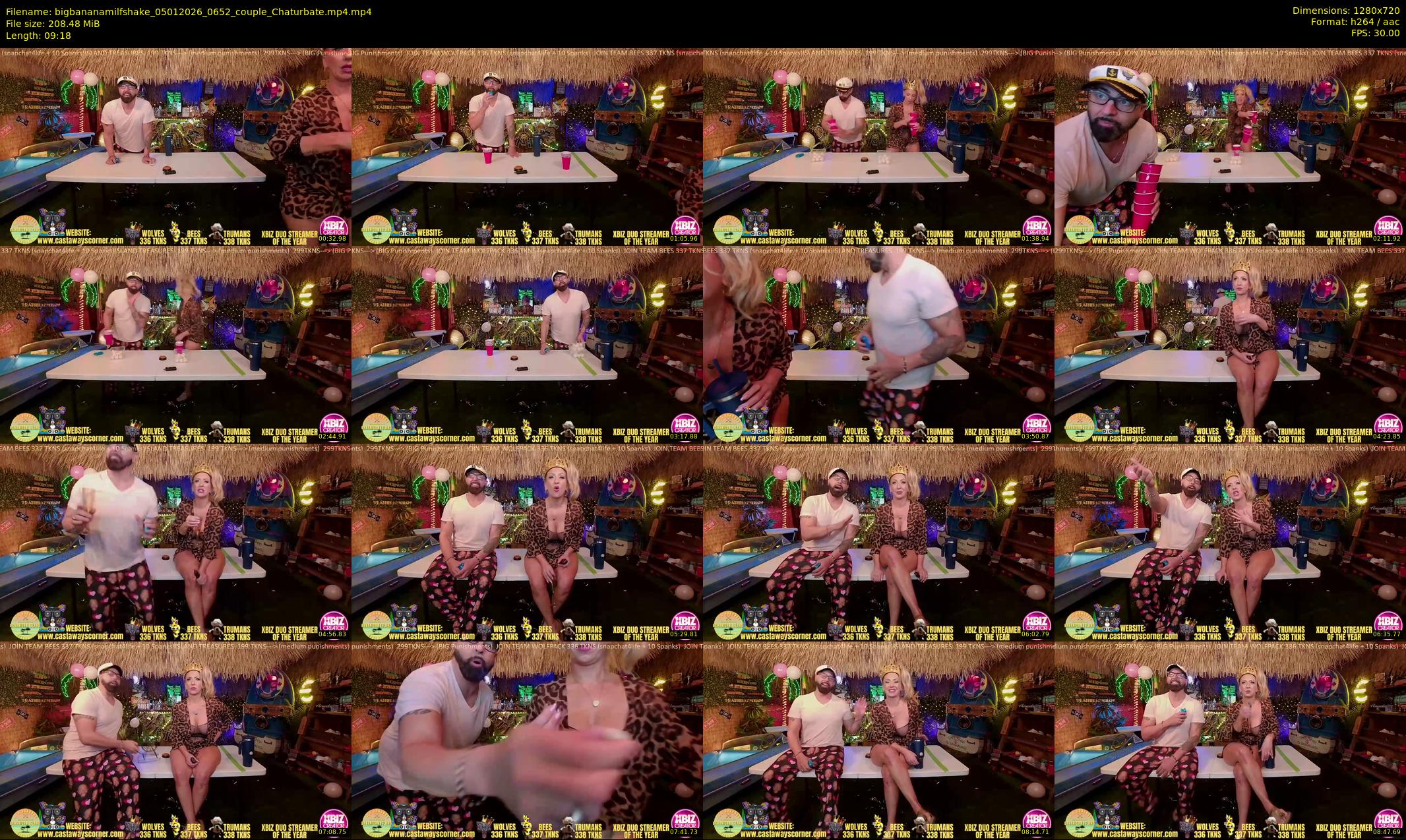 bigbananamilfshake — 10 minute Chaturbate couple cam show recording, 720p, Jan 5, 2026