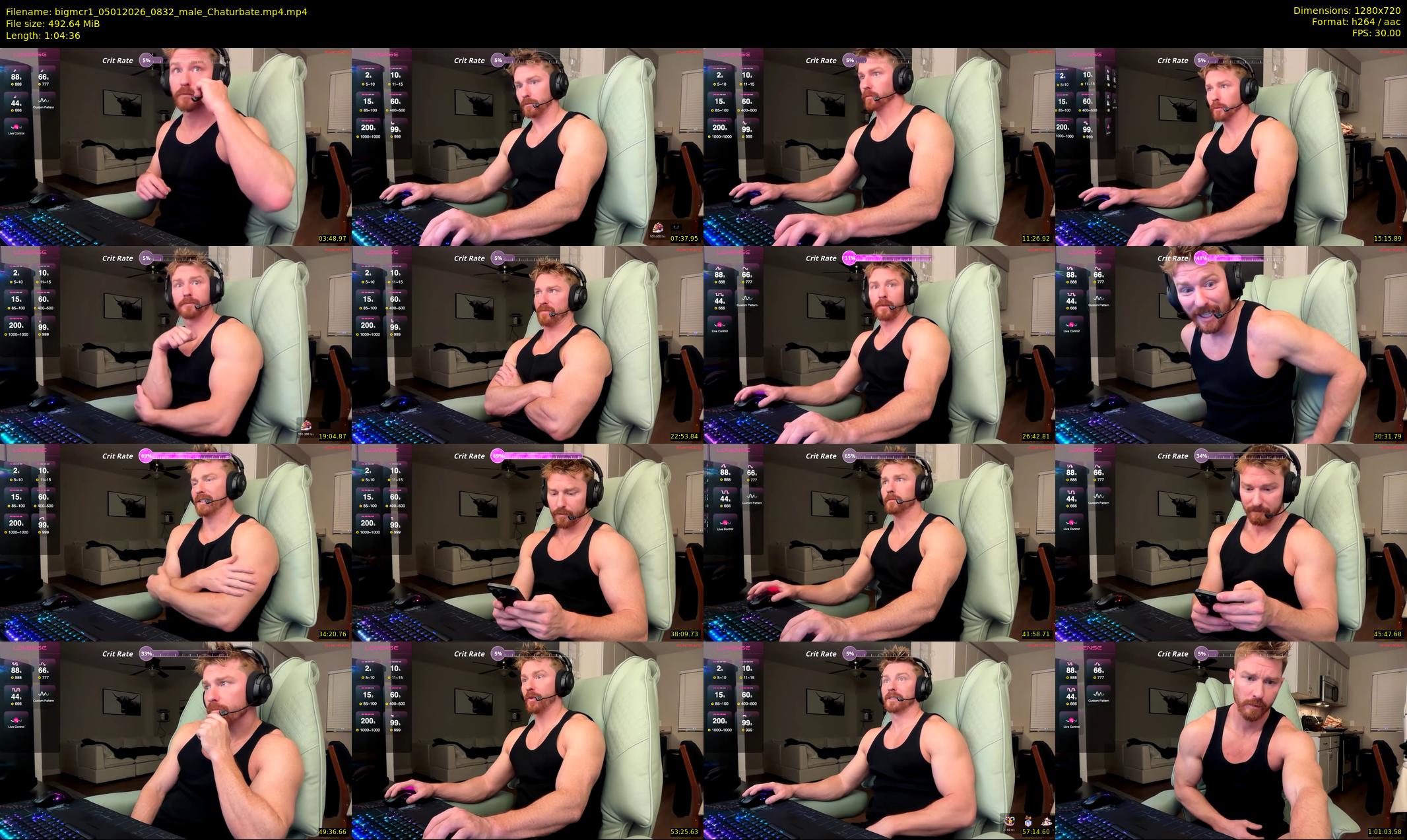 bigmcr1 — 65 minute Chaturbate male cam show recording, 720p, Jan 5, 2026