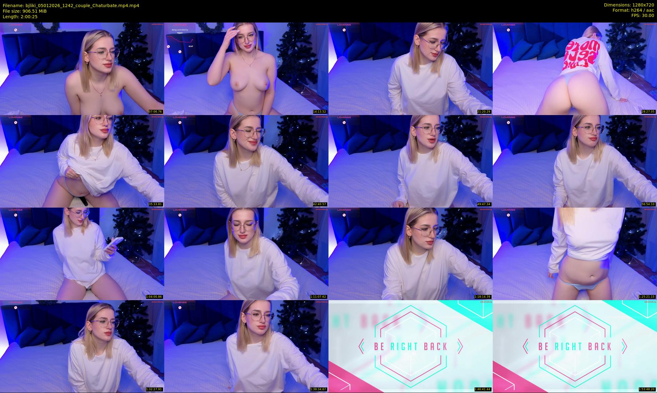 bjliki — 121 minute Chaturbate couple cam show recording, 720p, Jan 5, 2026