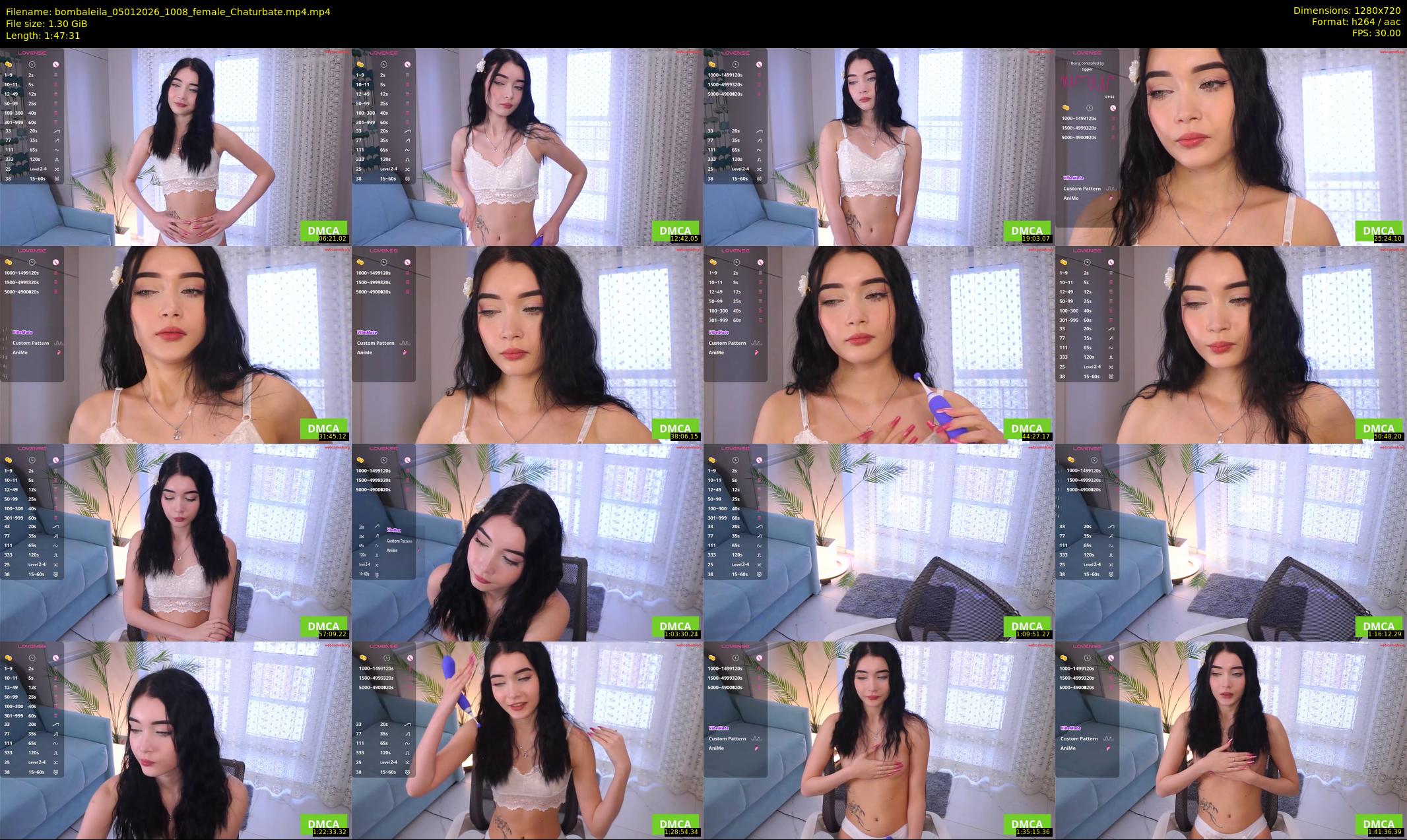 bombaleila — 108 minute Chaturbate female cam show recording, 720p, Jan 5, 2026