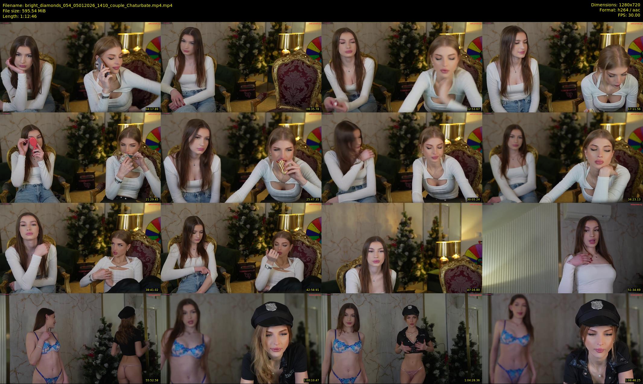 bright_diamonds_054 — 73 minute Chaturbate couple cam show recording, 720p, Jan 5, 2026