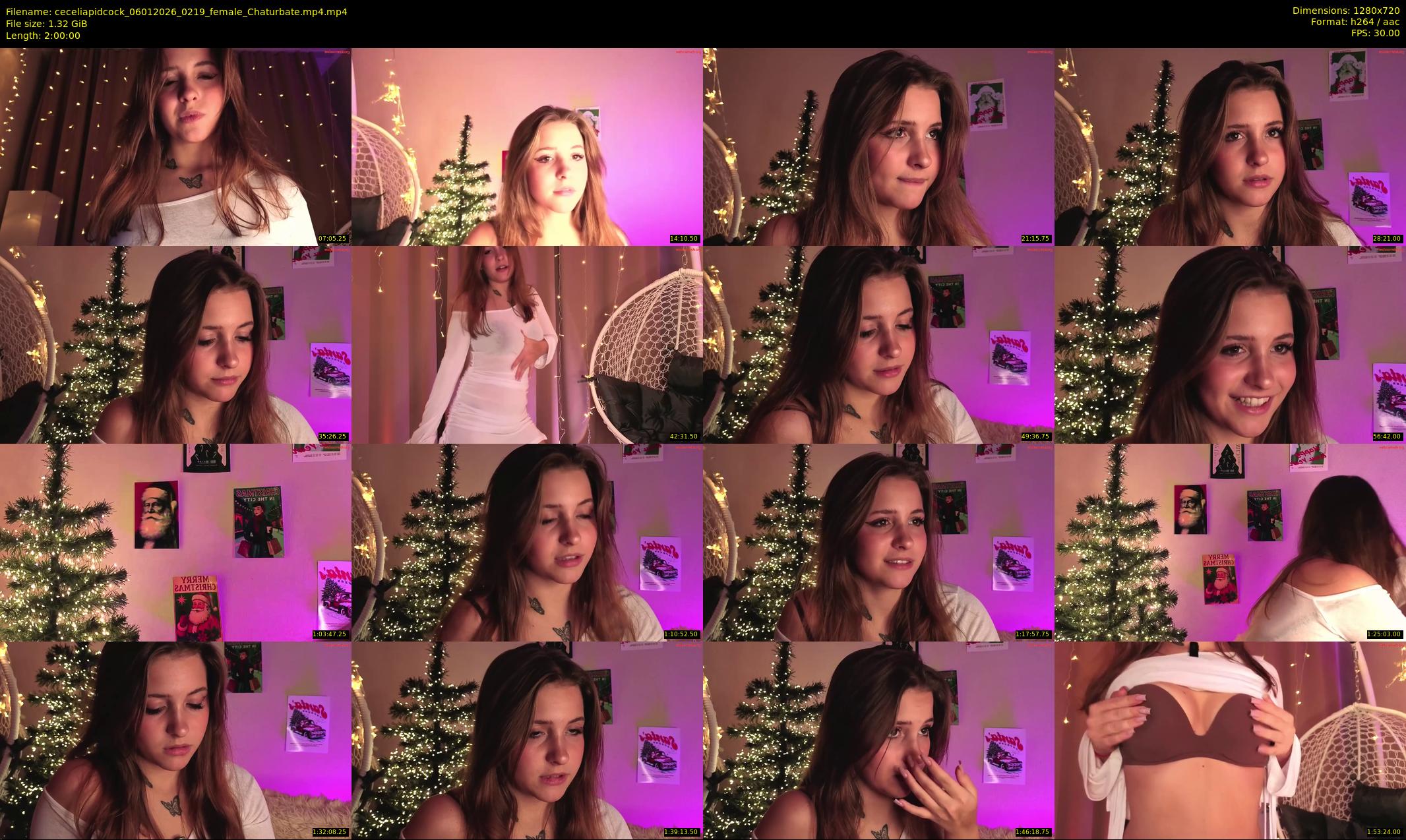ceceliapidcock — 120 minute Chaturbate female cam show recording, 720p, Jan 6, 2026