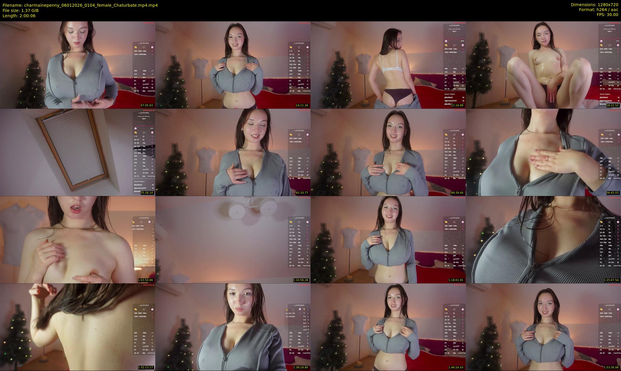 charmainepenny — 121 minute Chaturbate female cam show recording, 720p, Jan 6, 2026