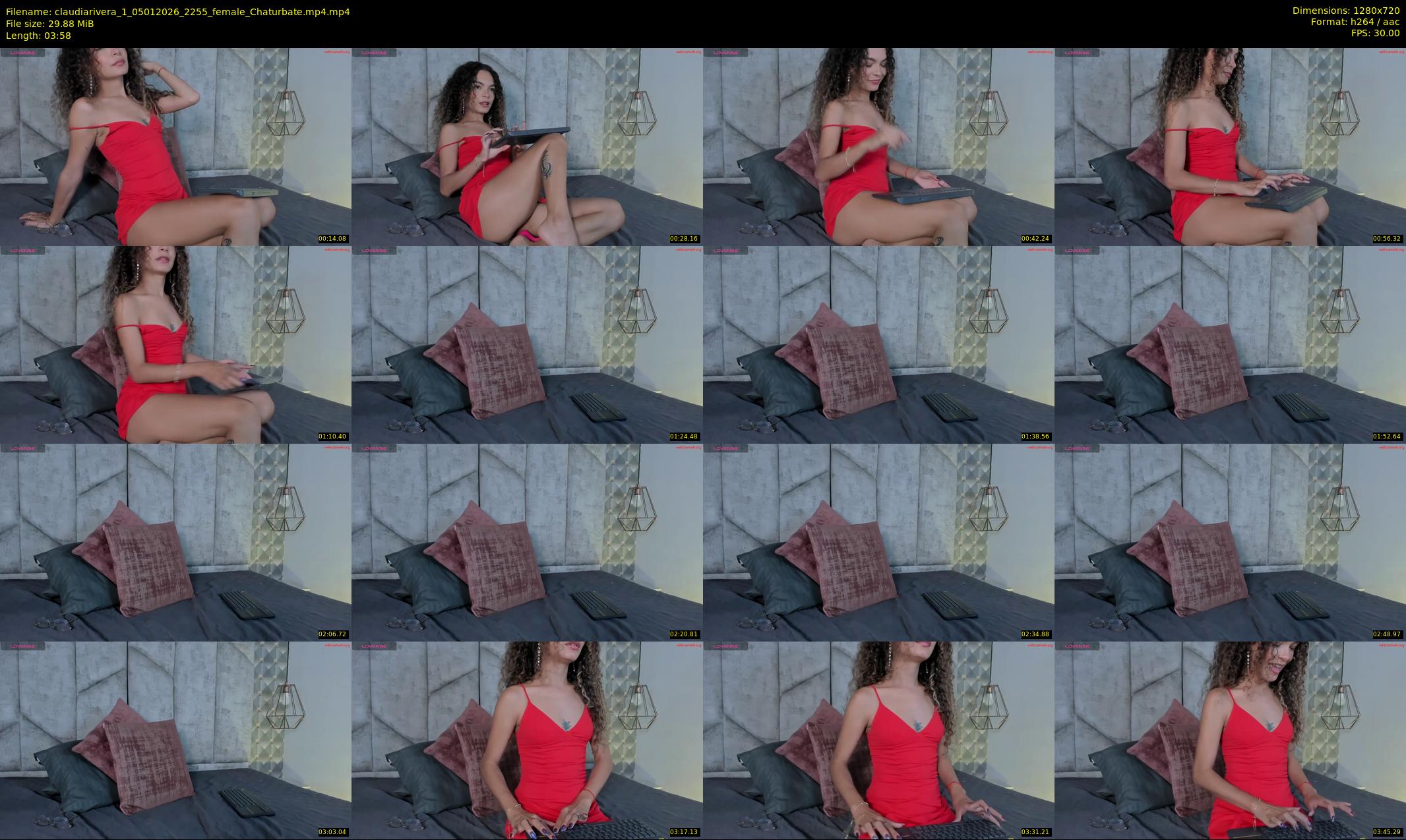 claudiarivera_1 — 4 minute Chaturbate female cam show recording, 720p, Jan 5, 2026