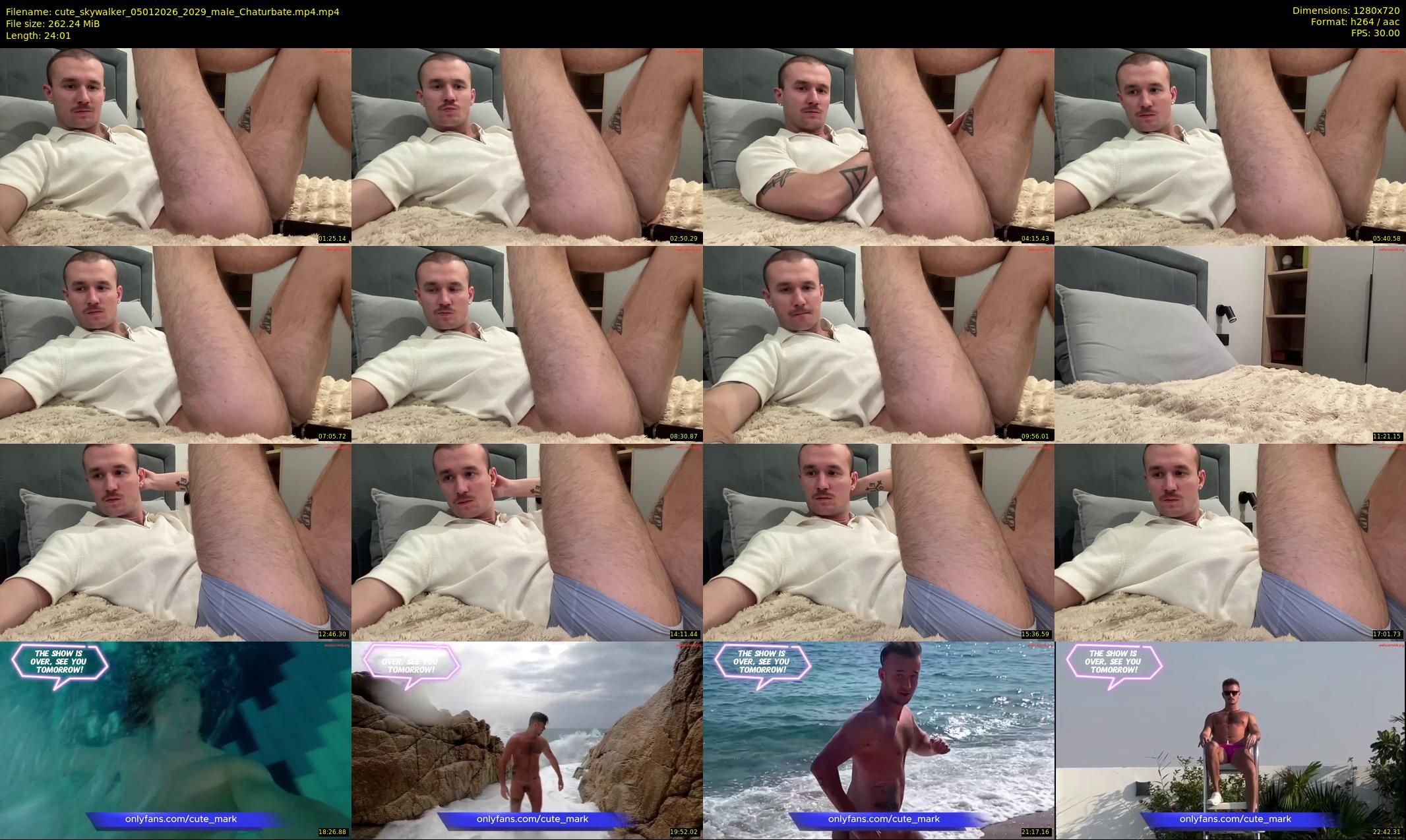 cute_skywalker — 25 minute Chaturbate male cam show recording, 720p, Jan 5, 2026