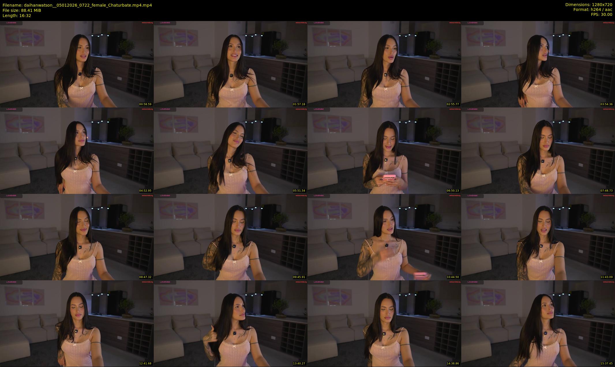 daihanwatson_ — 17 minute Chaturbate female cam show recording, 720p, Jan 5, 2026