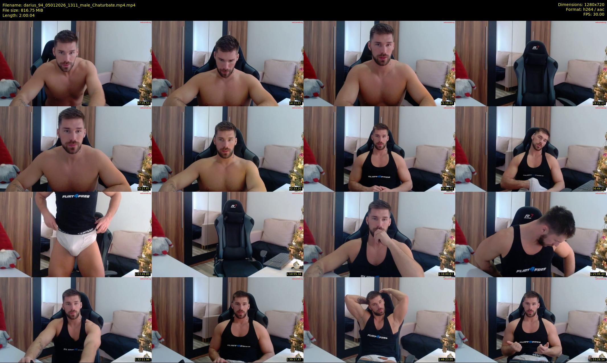 darius_94 — 121 minute Chaturbate male cam show recording, 720p, Jan 5, 2026