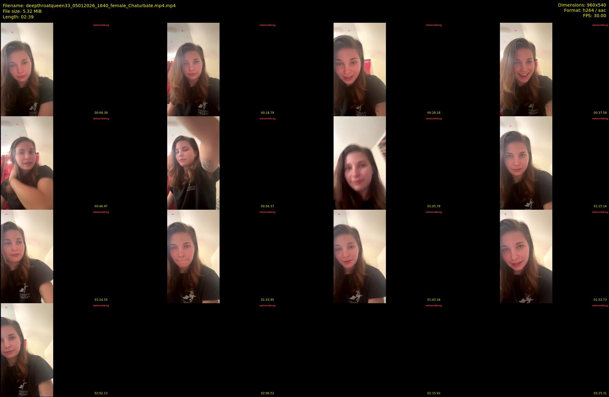 deepthroatqueen33 — 3 minute Chaturbate female cam show recording, 480p, Jan 5, 2026